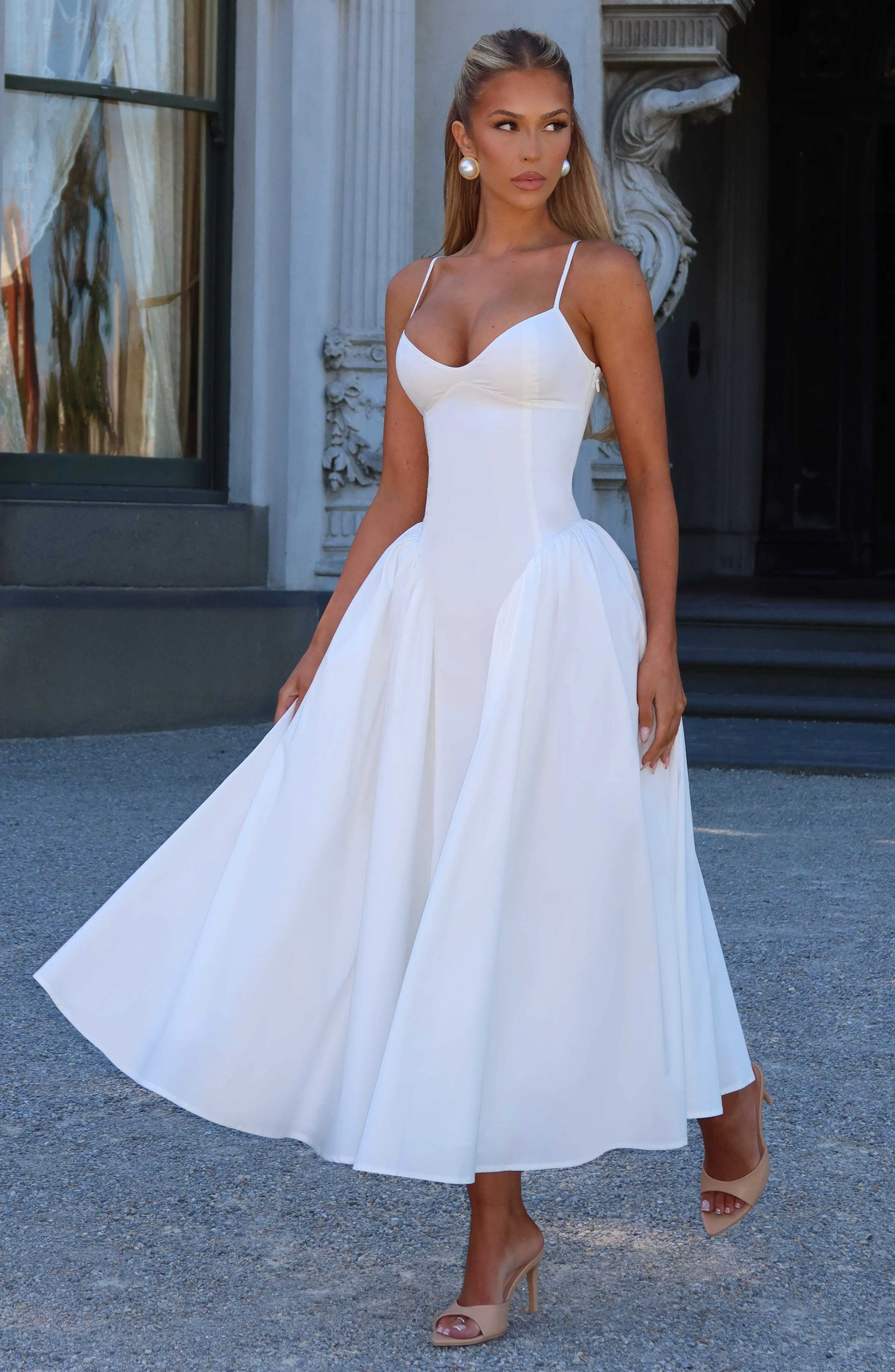 Emerson Midi Dress - Ivory