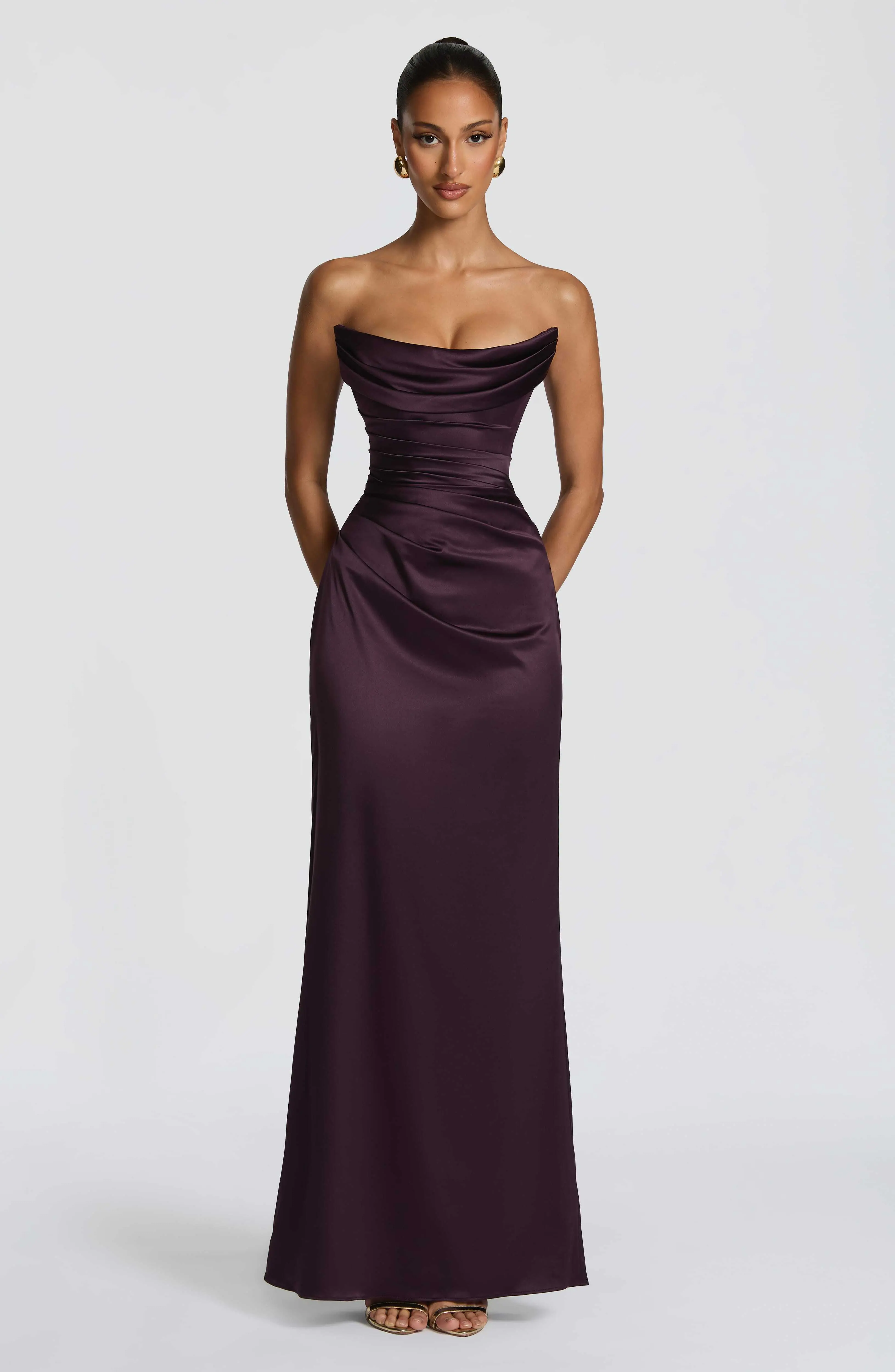 Vessa Maxi Dress - Plum