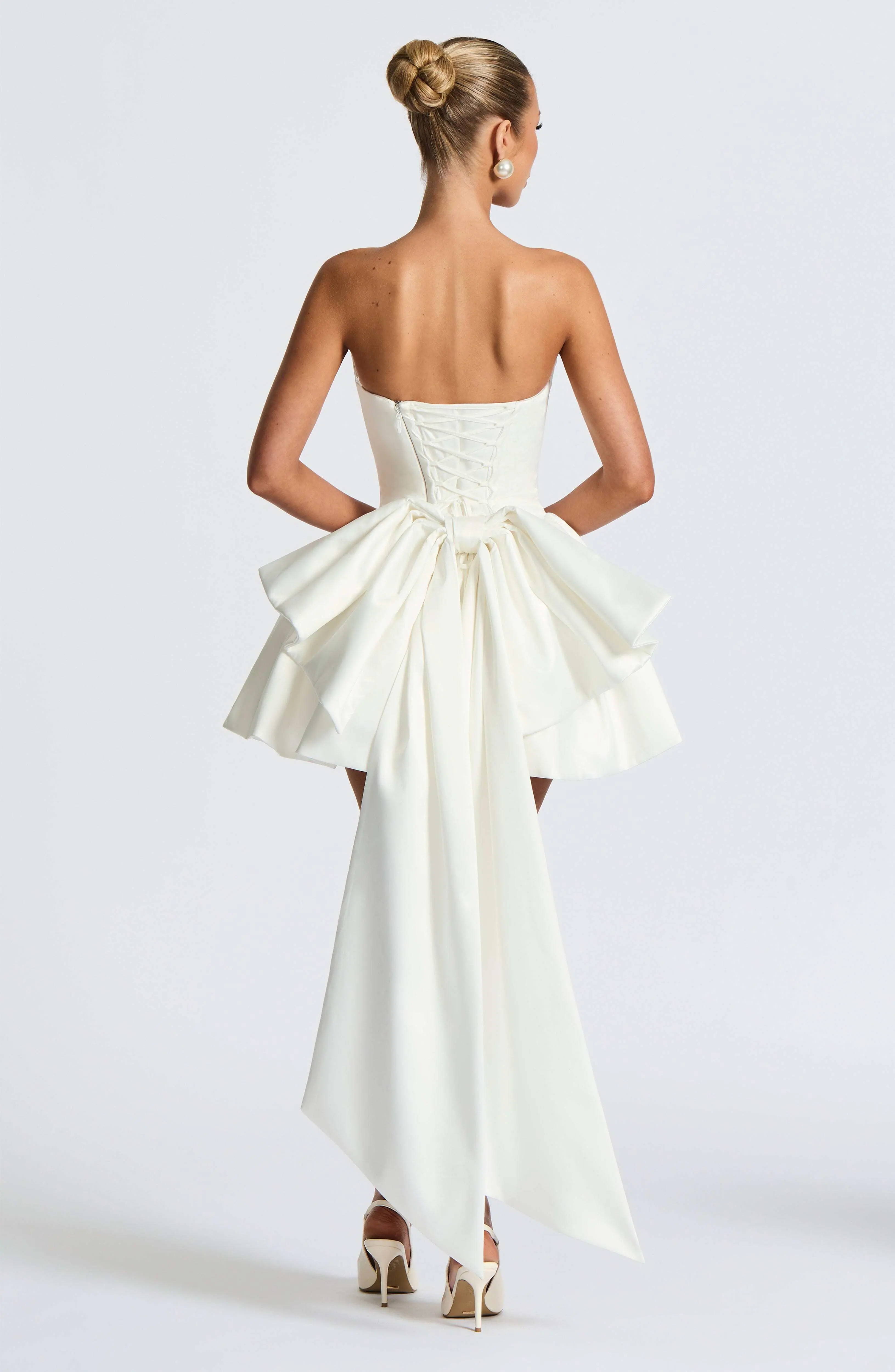 Trinity Mini Dress - Ivory - Image 9