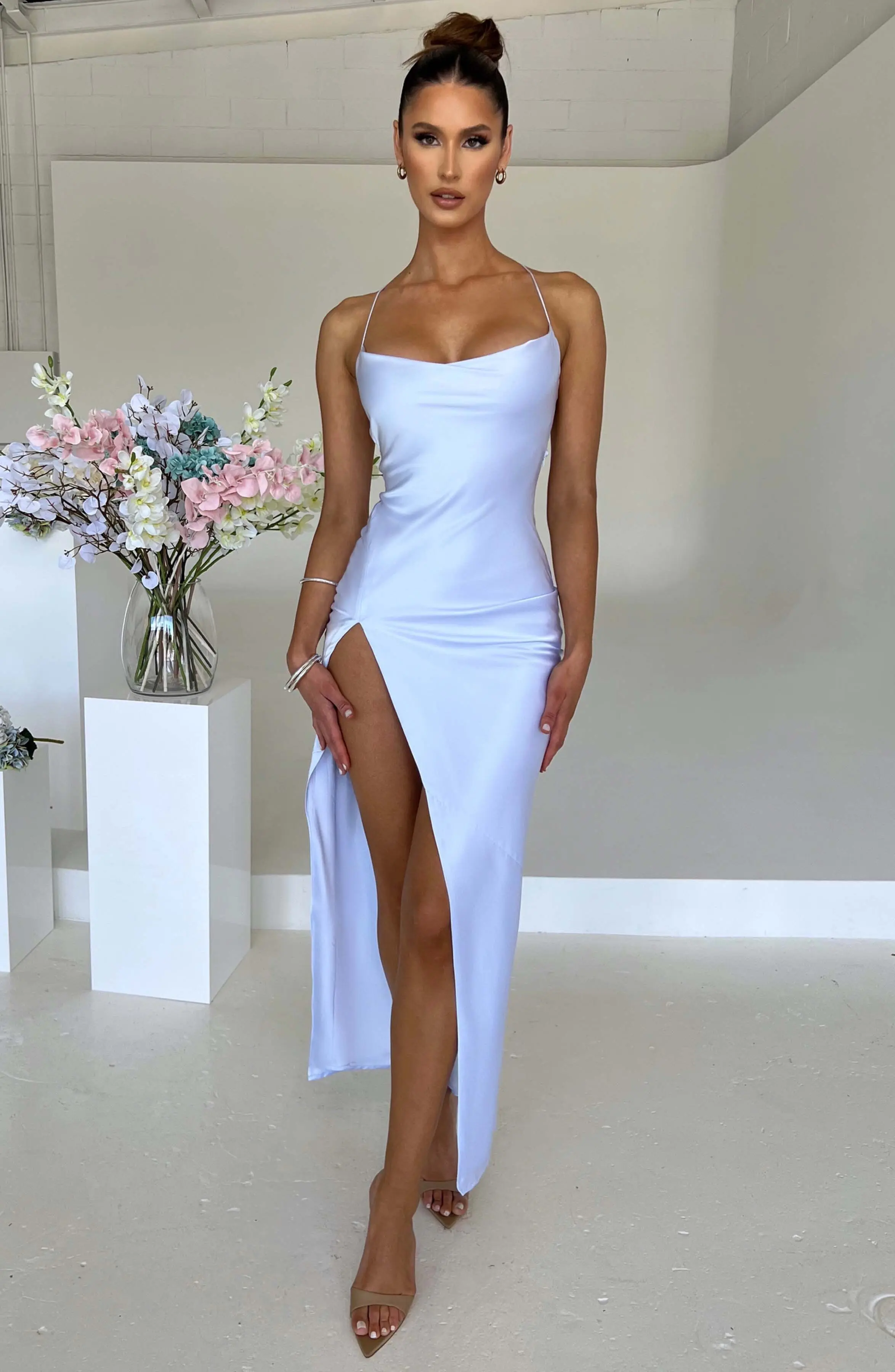 Misha Maxi Dress - Baby Blue - Image 5