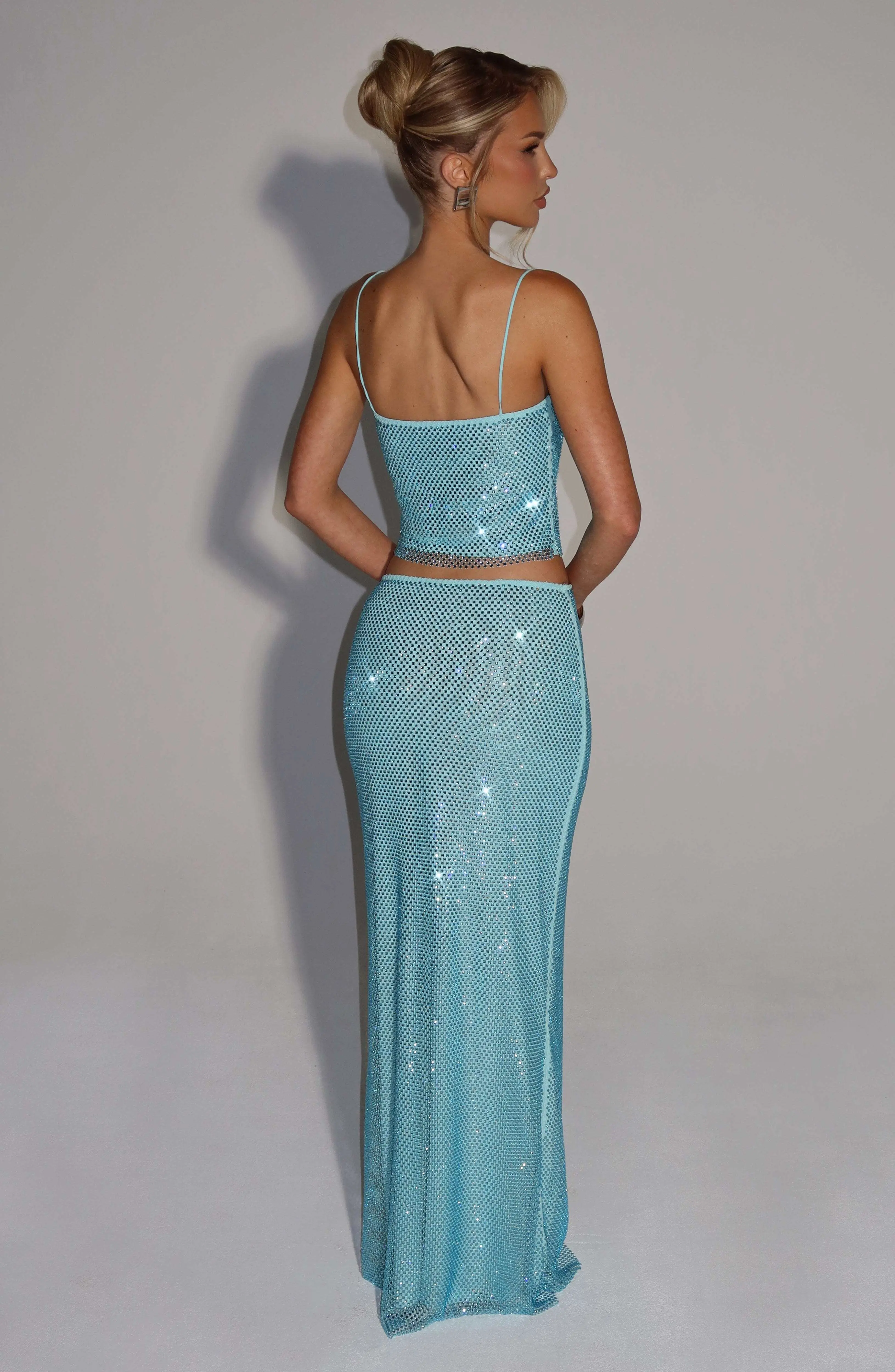 Hali Maxi Skirt - Aqua - Image 2