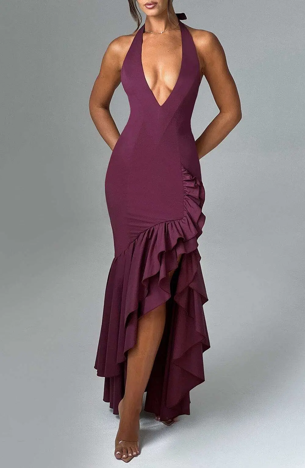 Veronique Maxi Dress - Cherry Lacquer - Image 6