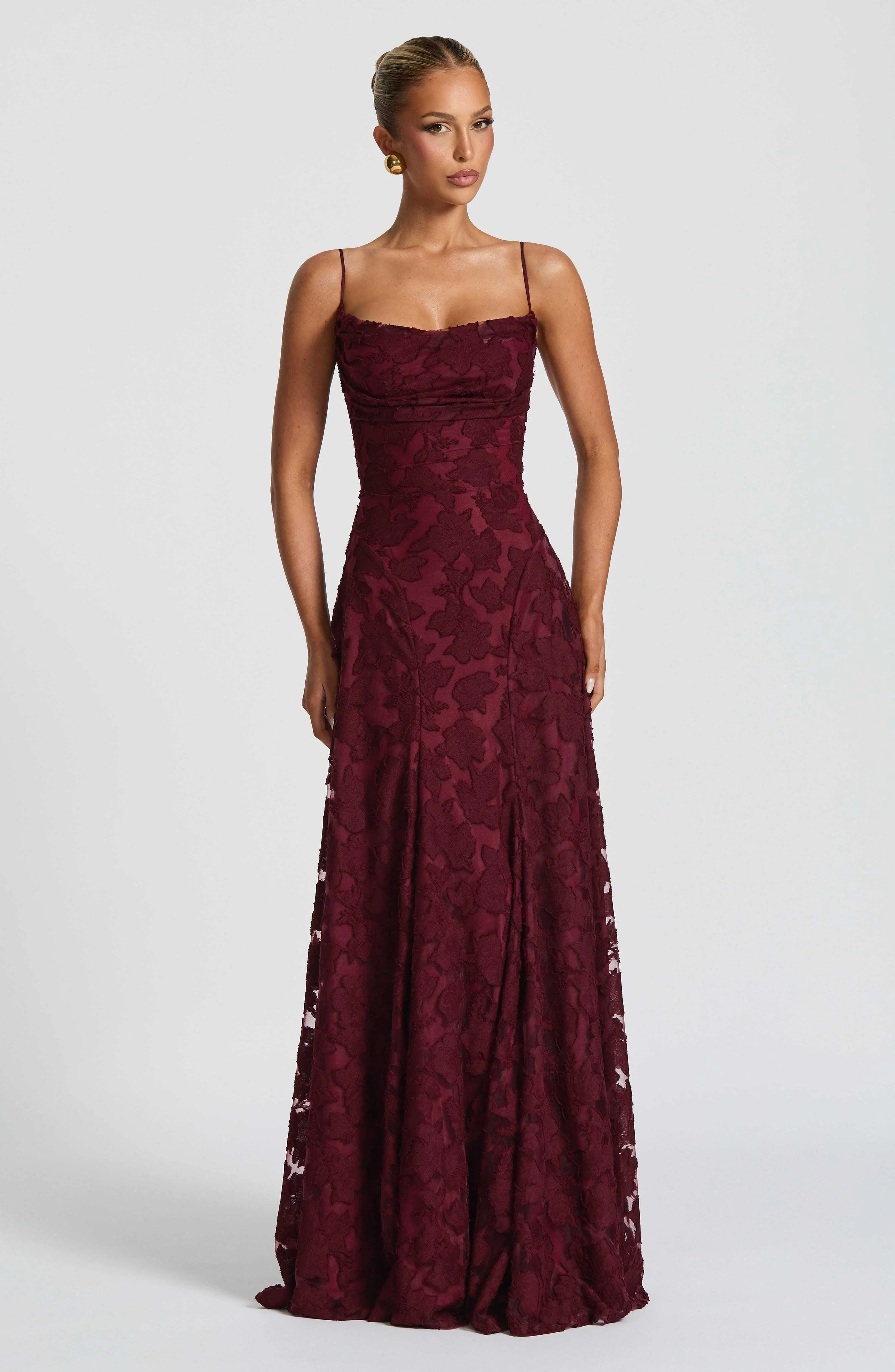 Francis Maxi Dress - Cherry Lacquer - Image 8
