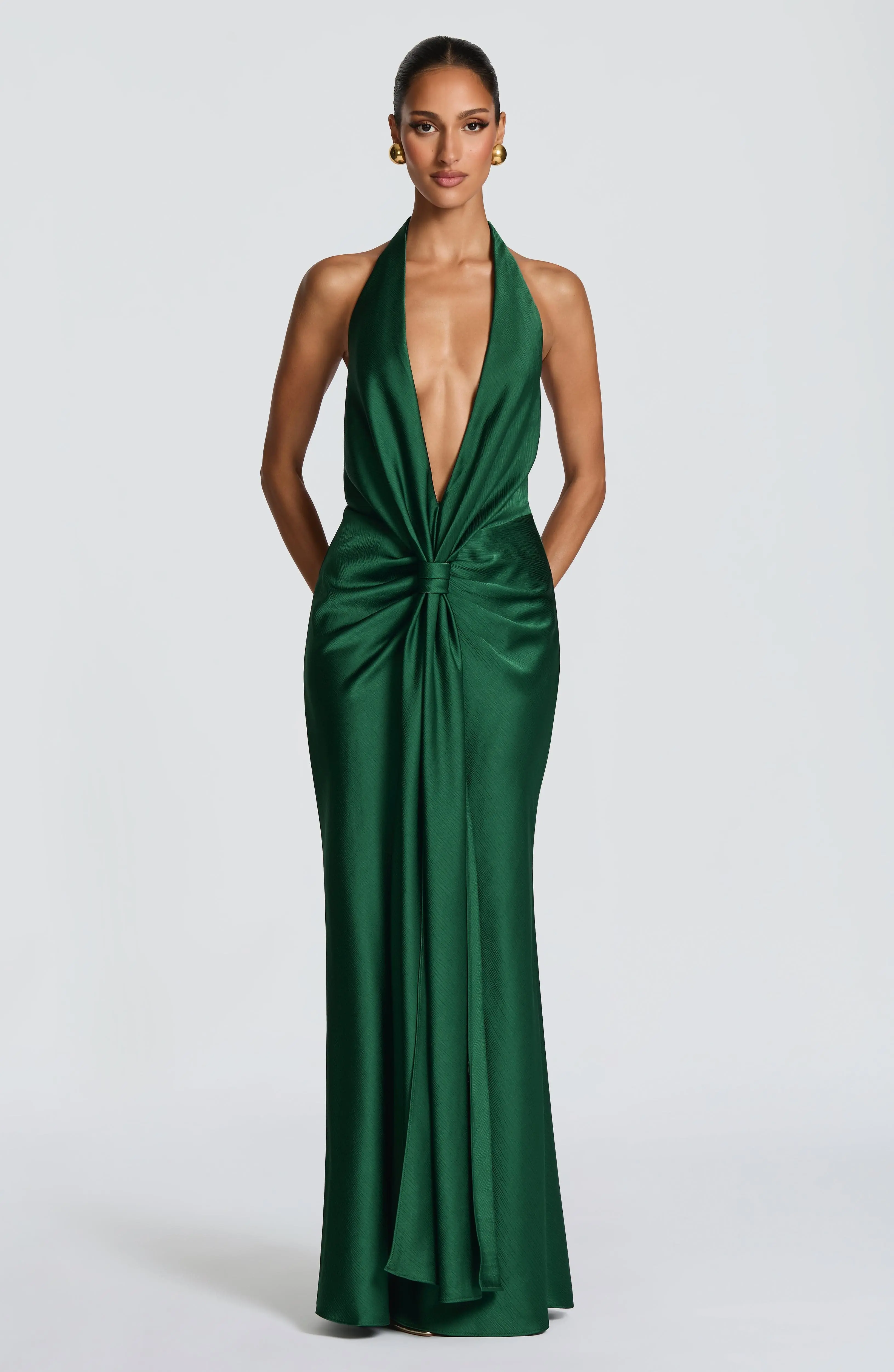 Linette Gown - Emerald - Image 7