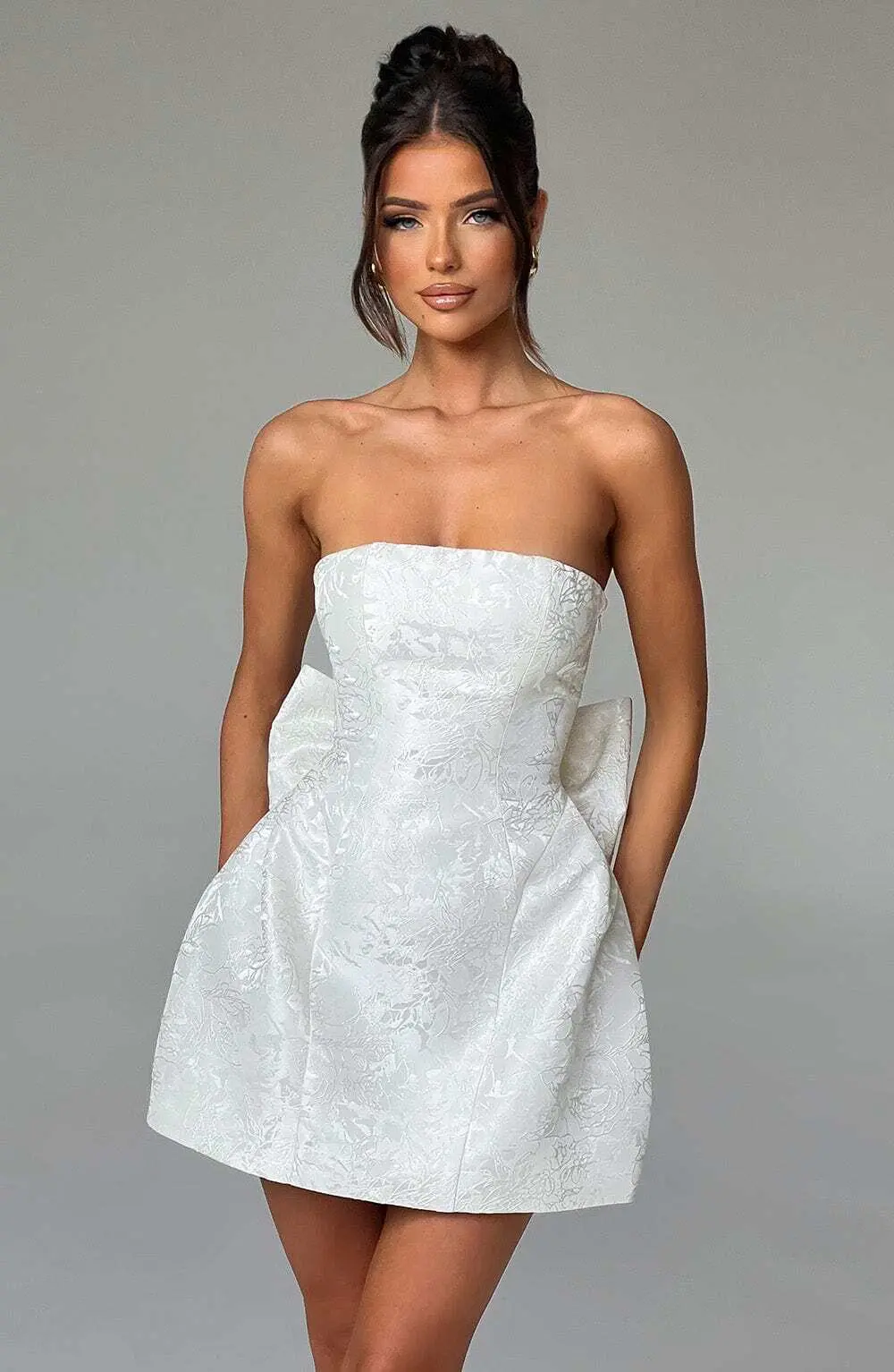 Elenora Mini Dress - Ivory - Image 12