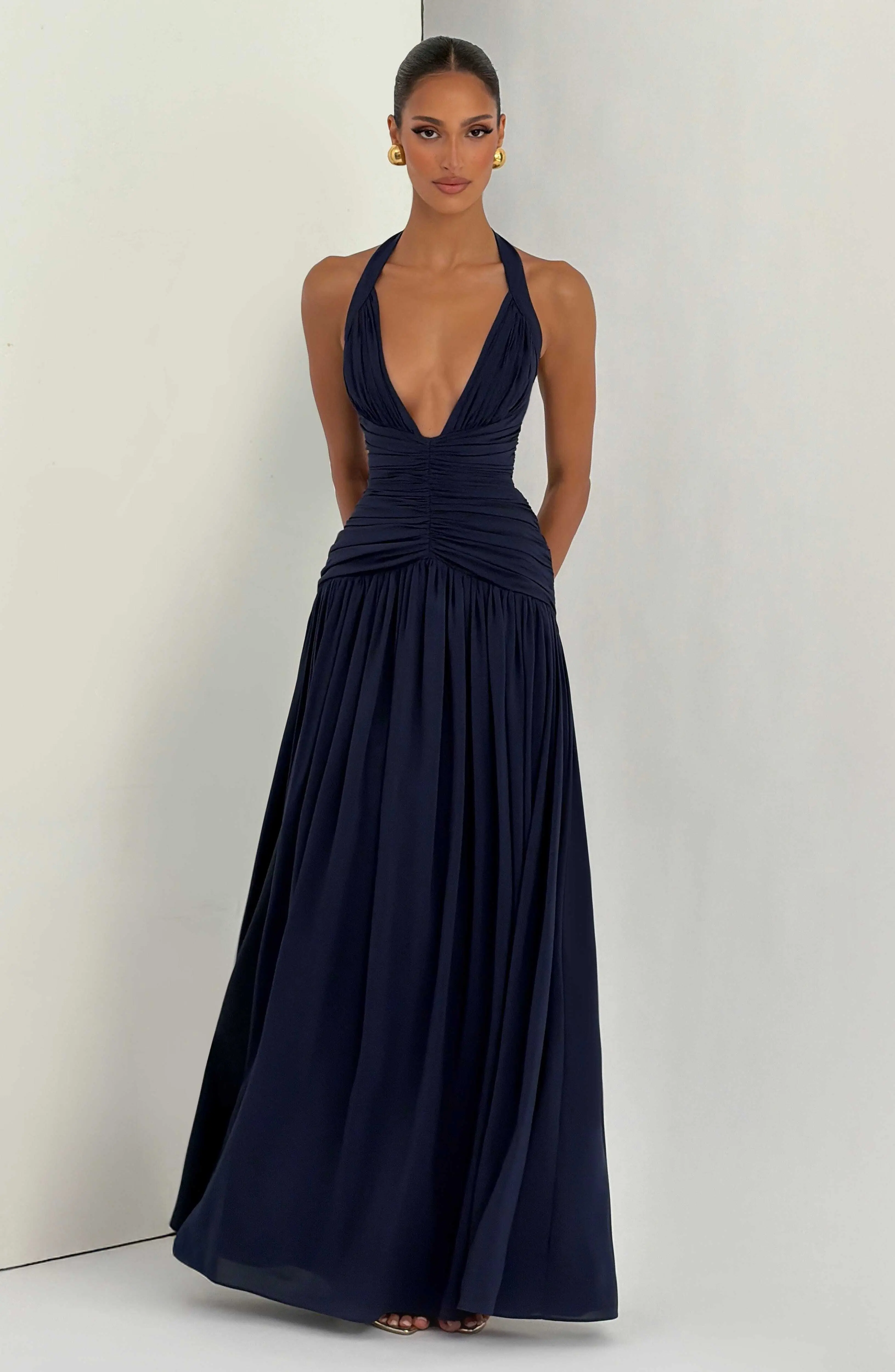 Amaris Maxi Dress - Navy - Image 8