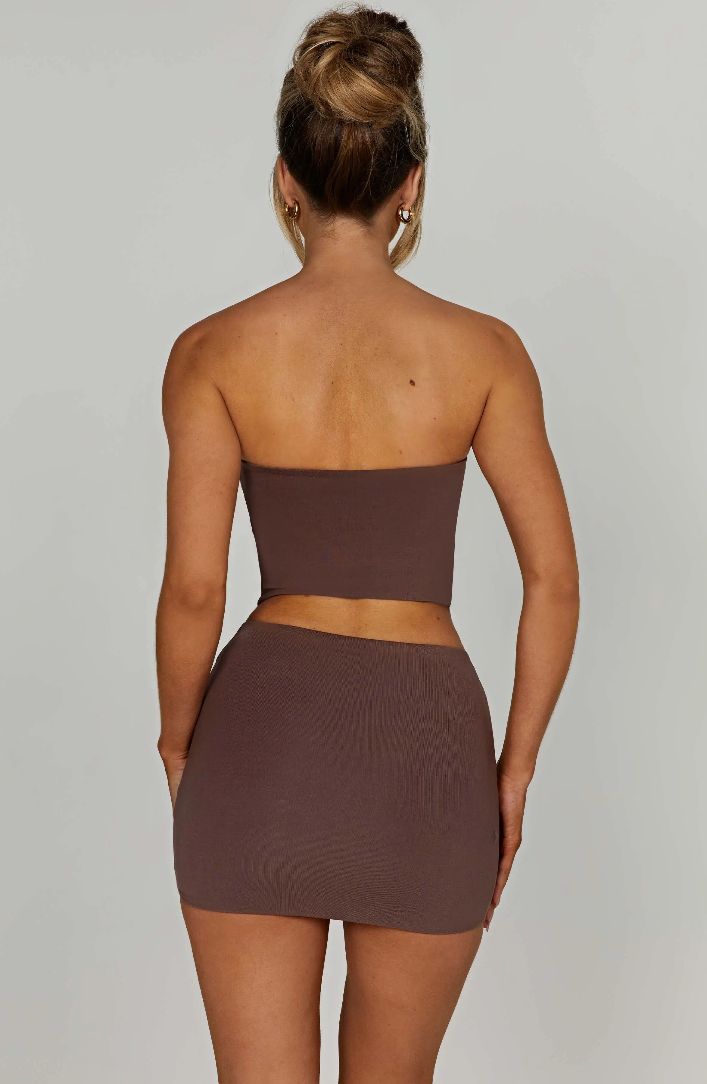 Rein Mini Skirt - Chocolate - Image 3