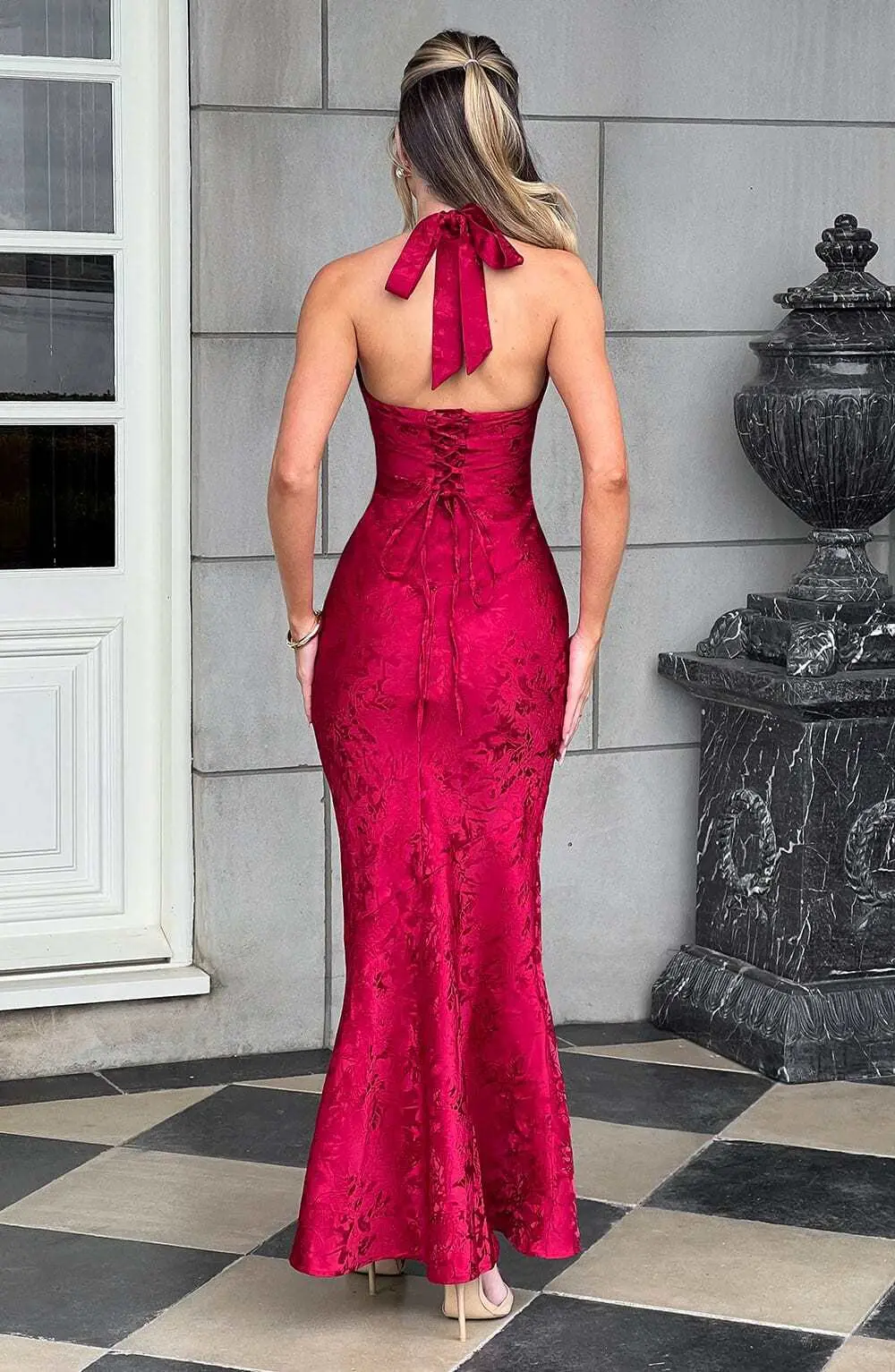 Josephine Maxi Dress - Red - Image 2