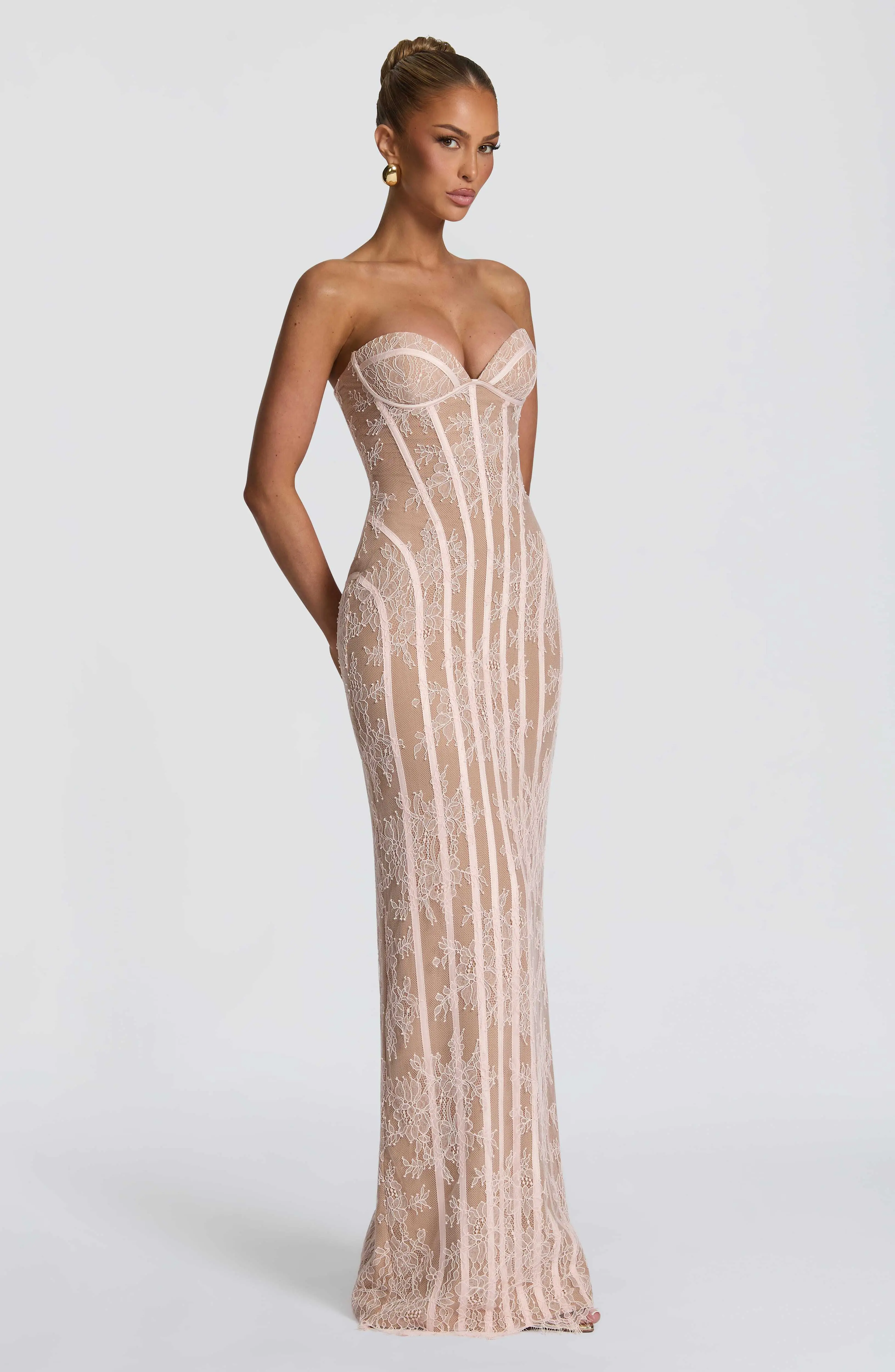 Sian Maxi Dress - Blush - Image 5
