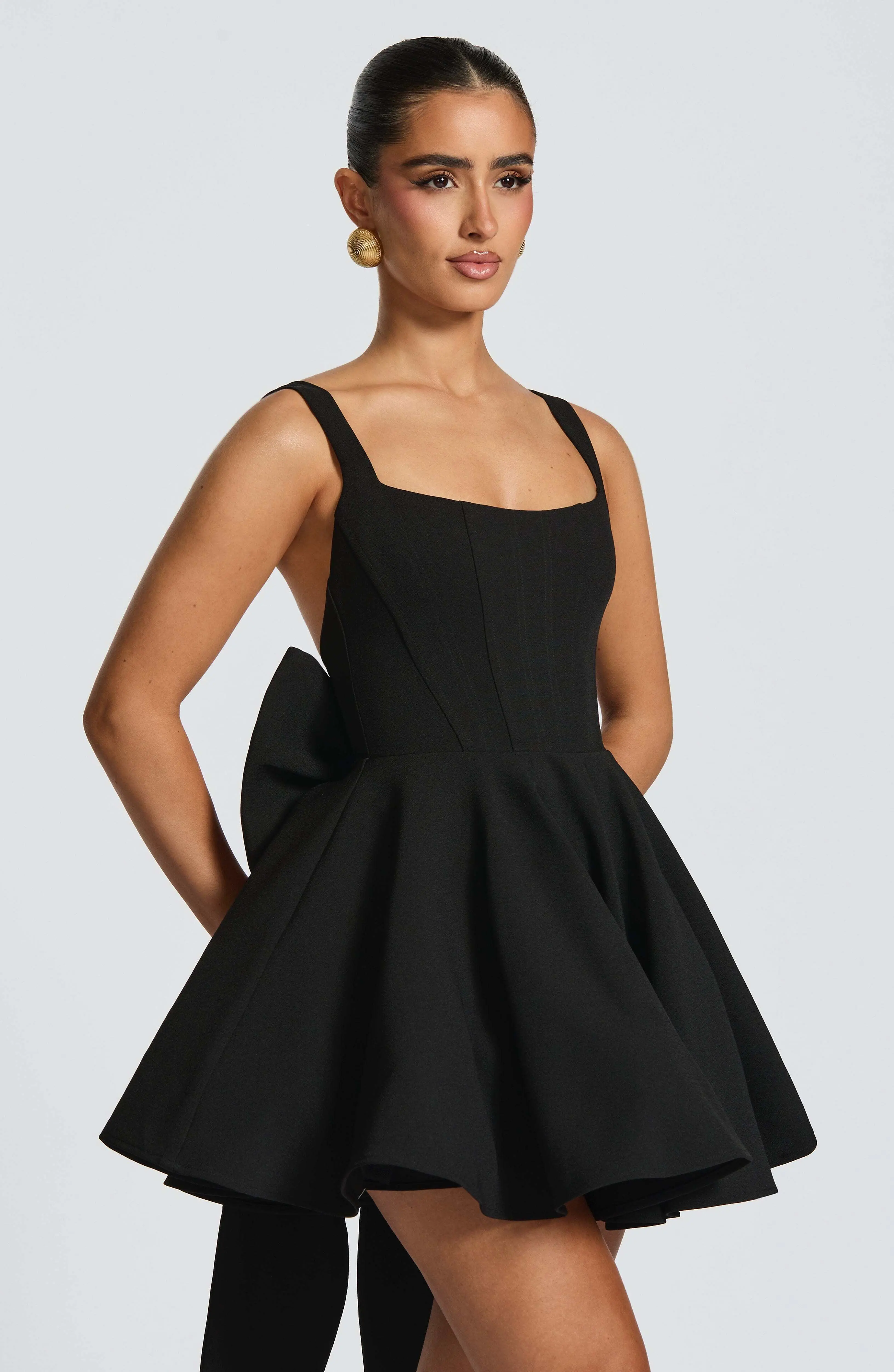 Rue Mini Dress - Black - Image 5