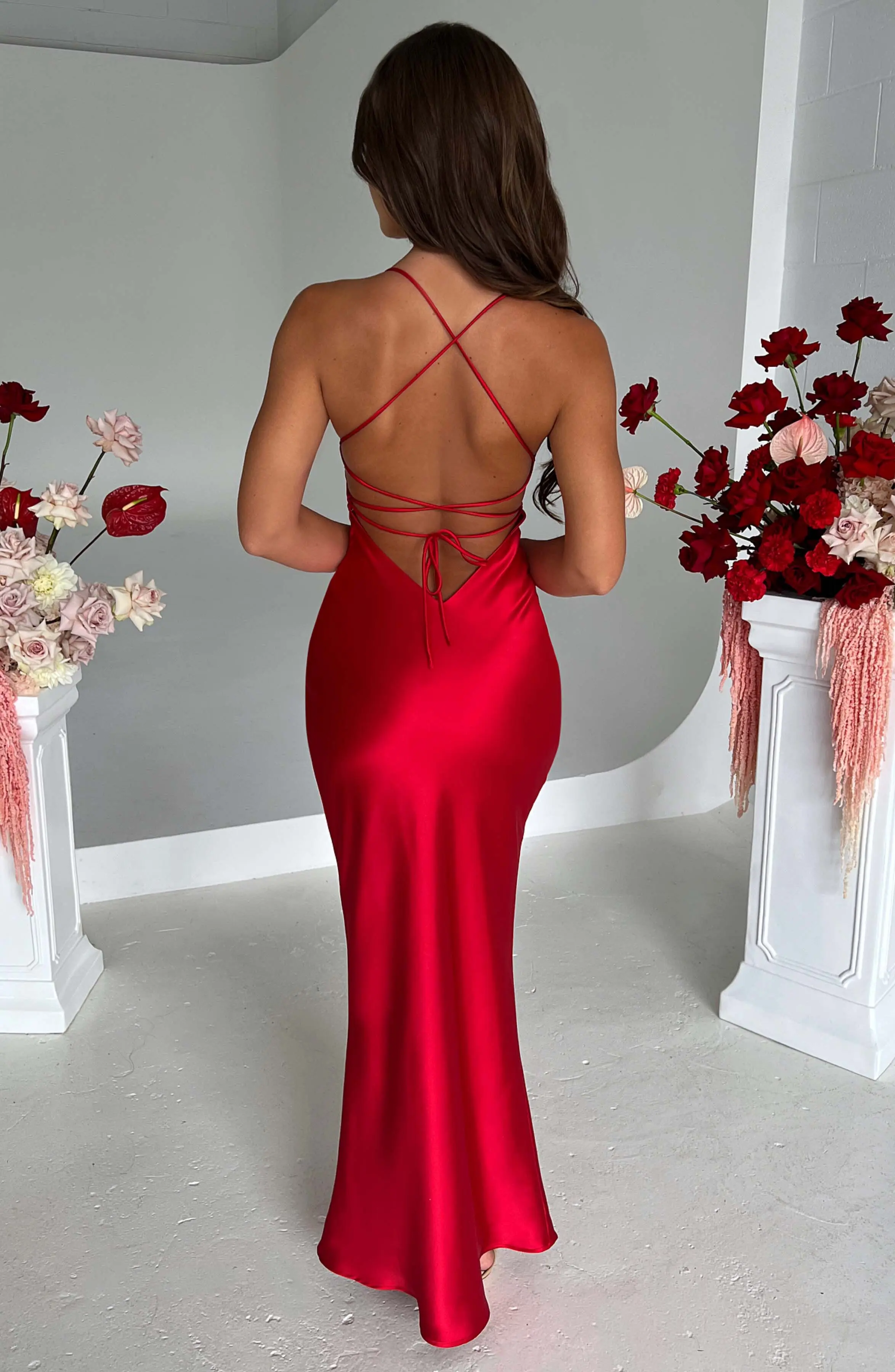 Malika Maxi Dress - Red - Image 2