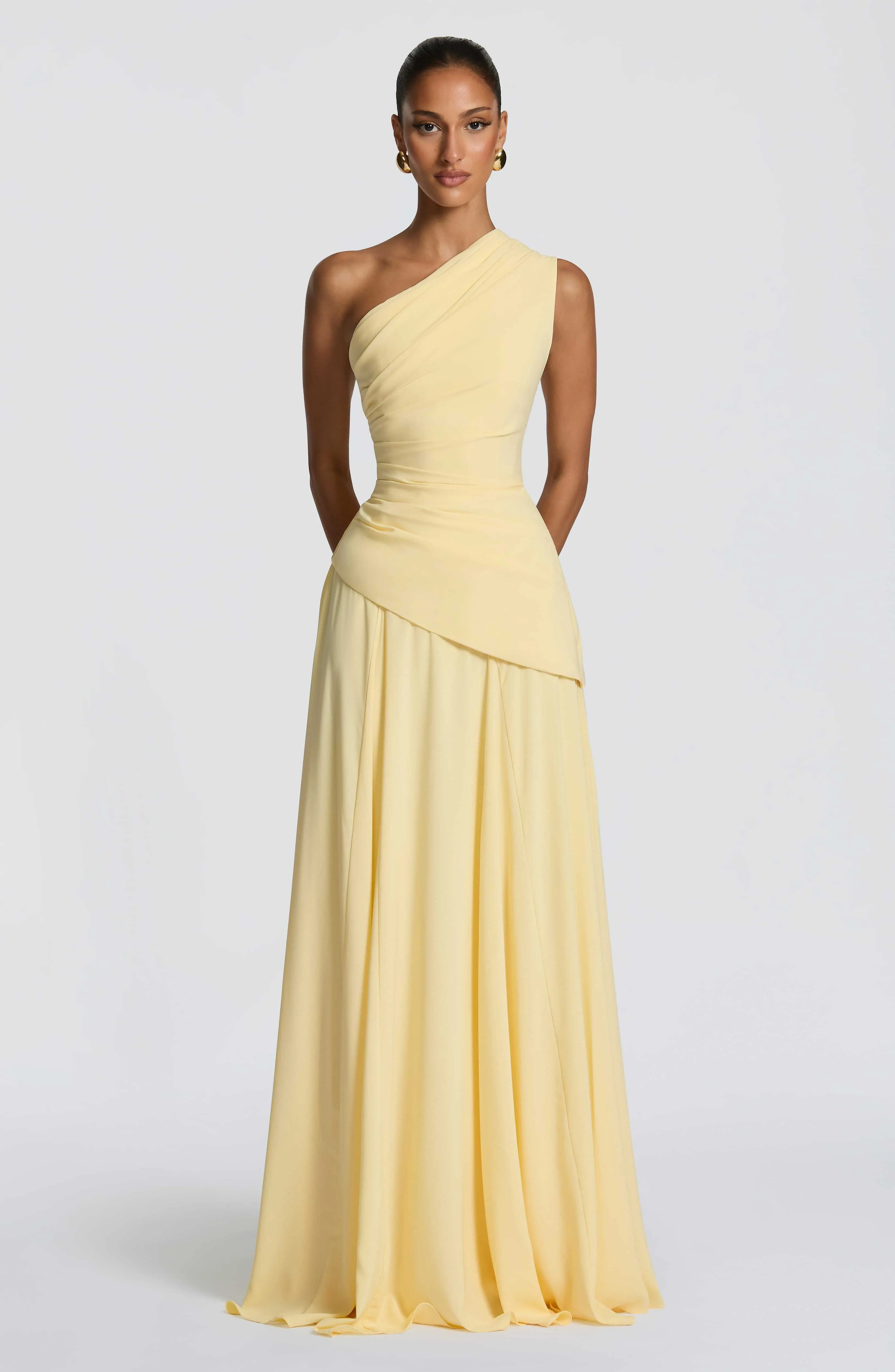 Bianca Maxi Dress - Lemon - Image 2