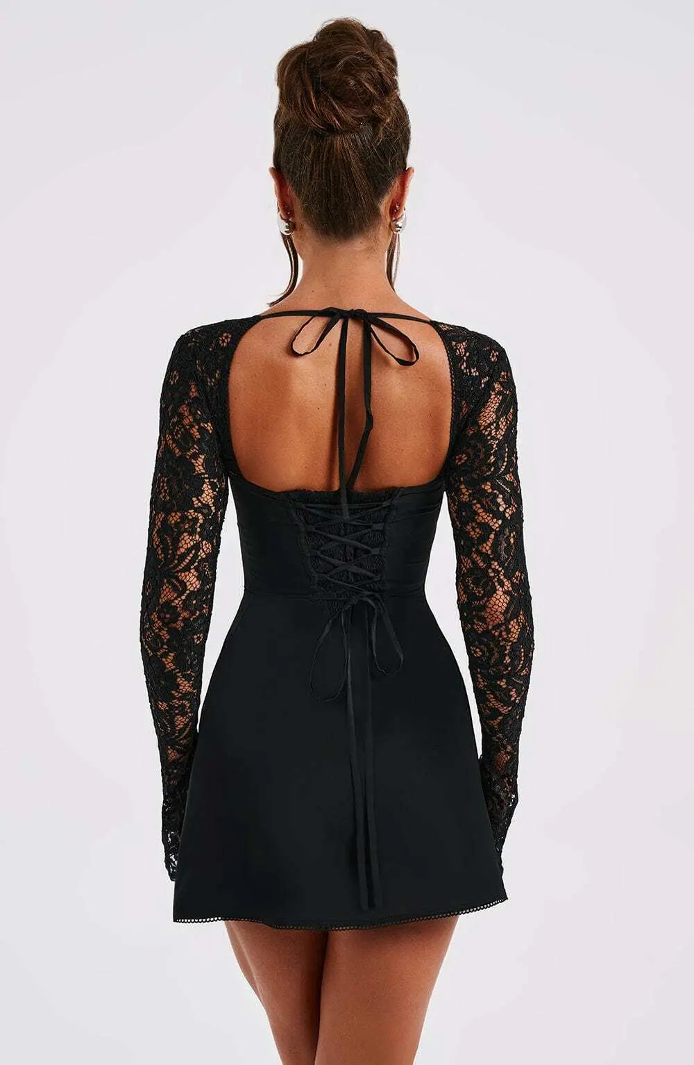 Jacinta Mini Dress - Black - Image 8