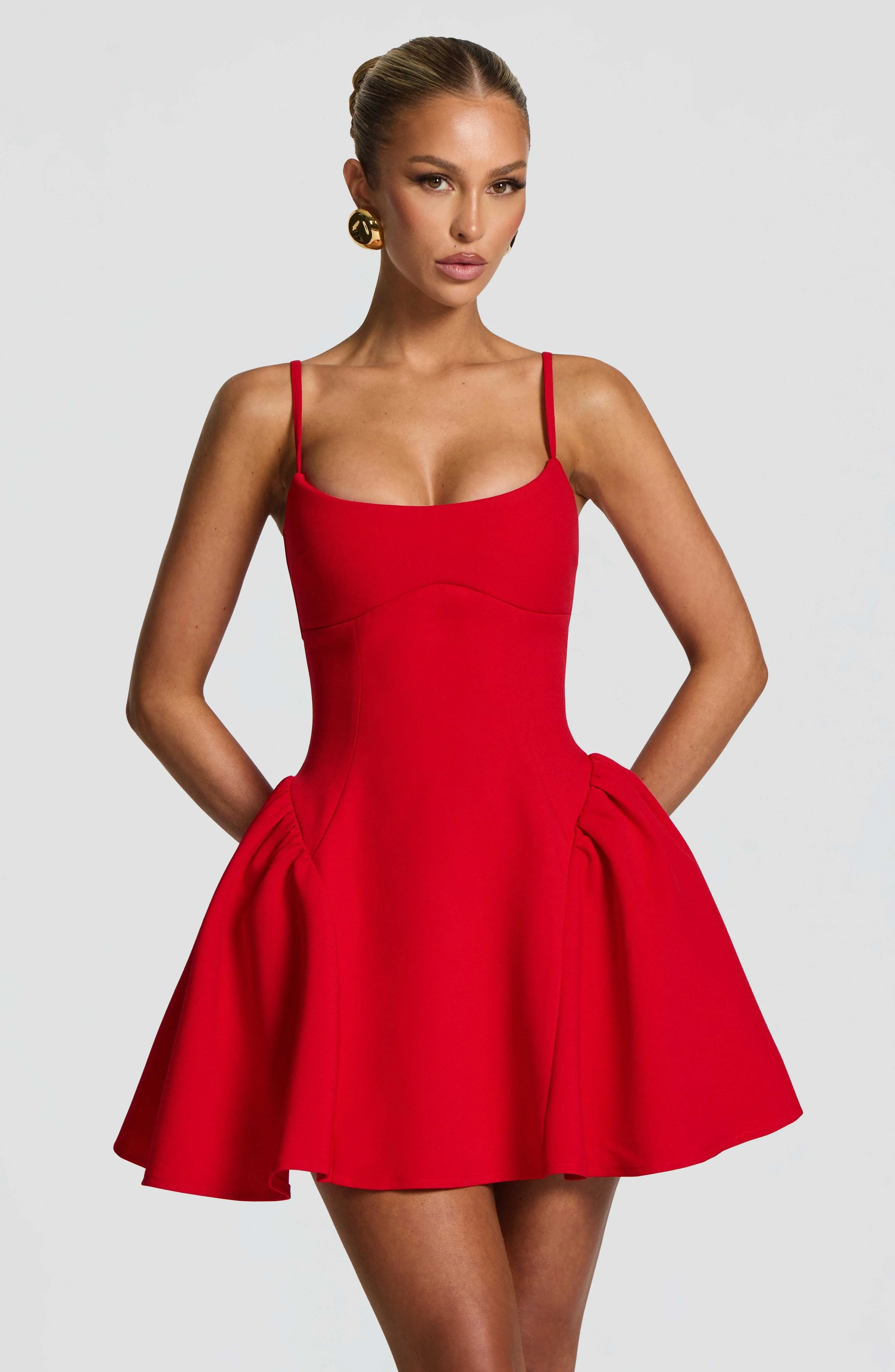 Kiah Mini Dress - Red