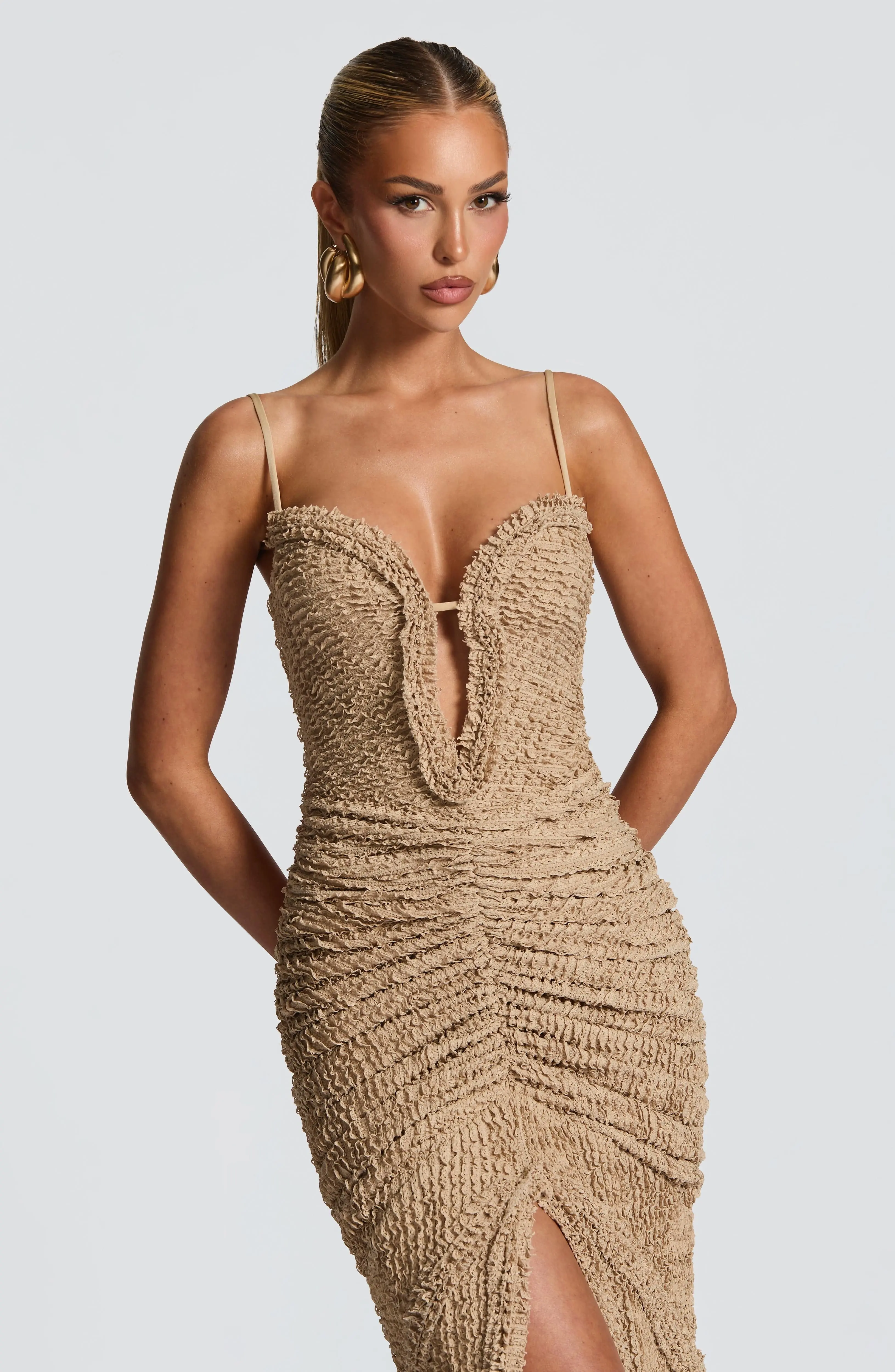Lysandra Maxi Dress - Beige - Image 10
