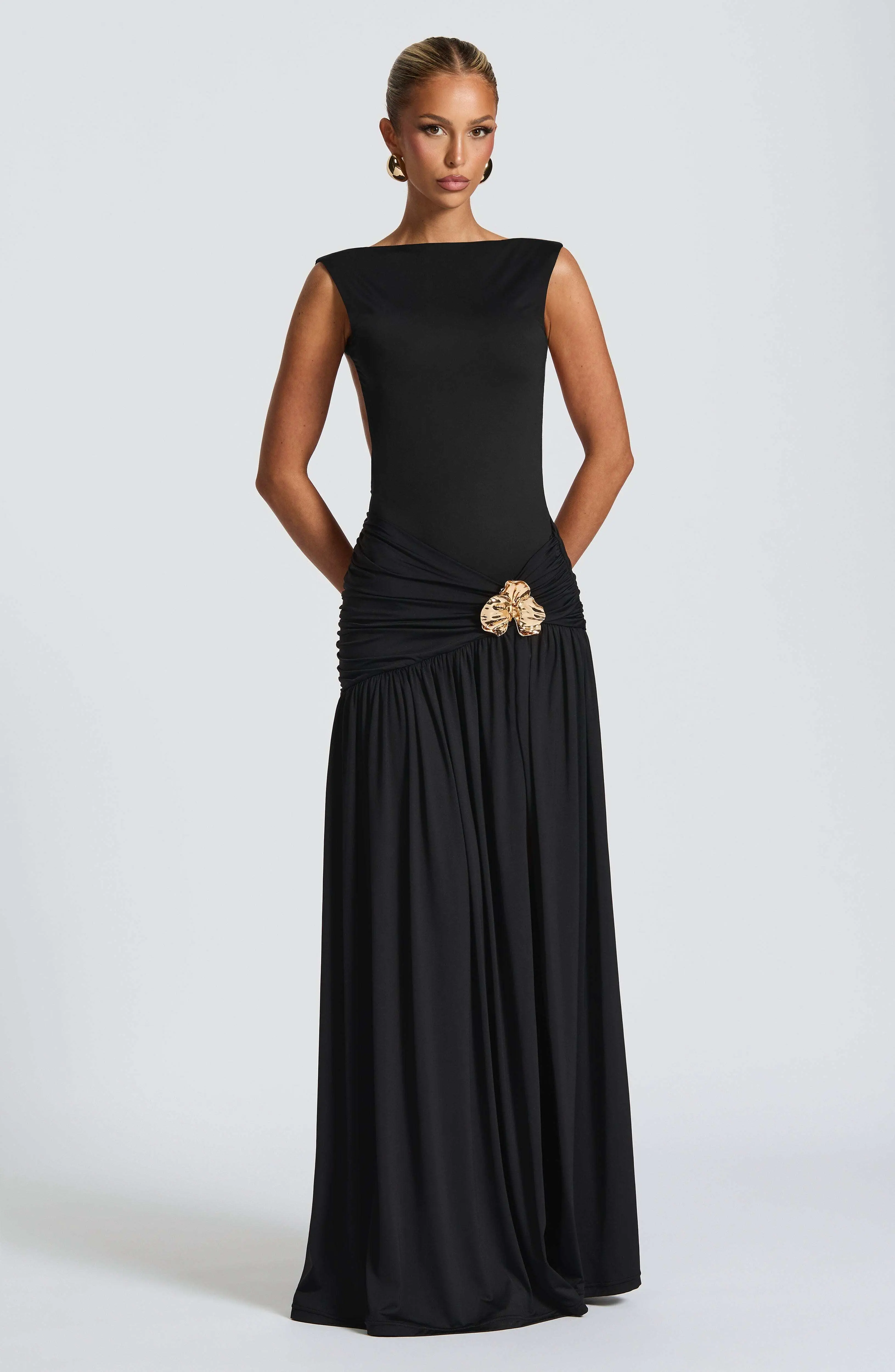 Saira Maxi Skirt - Black - Image 8