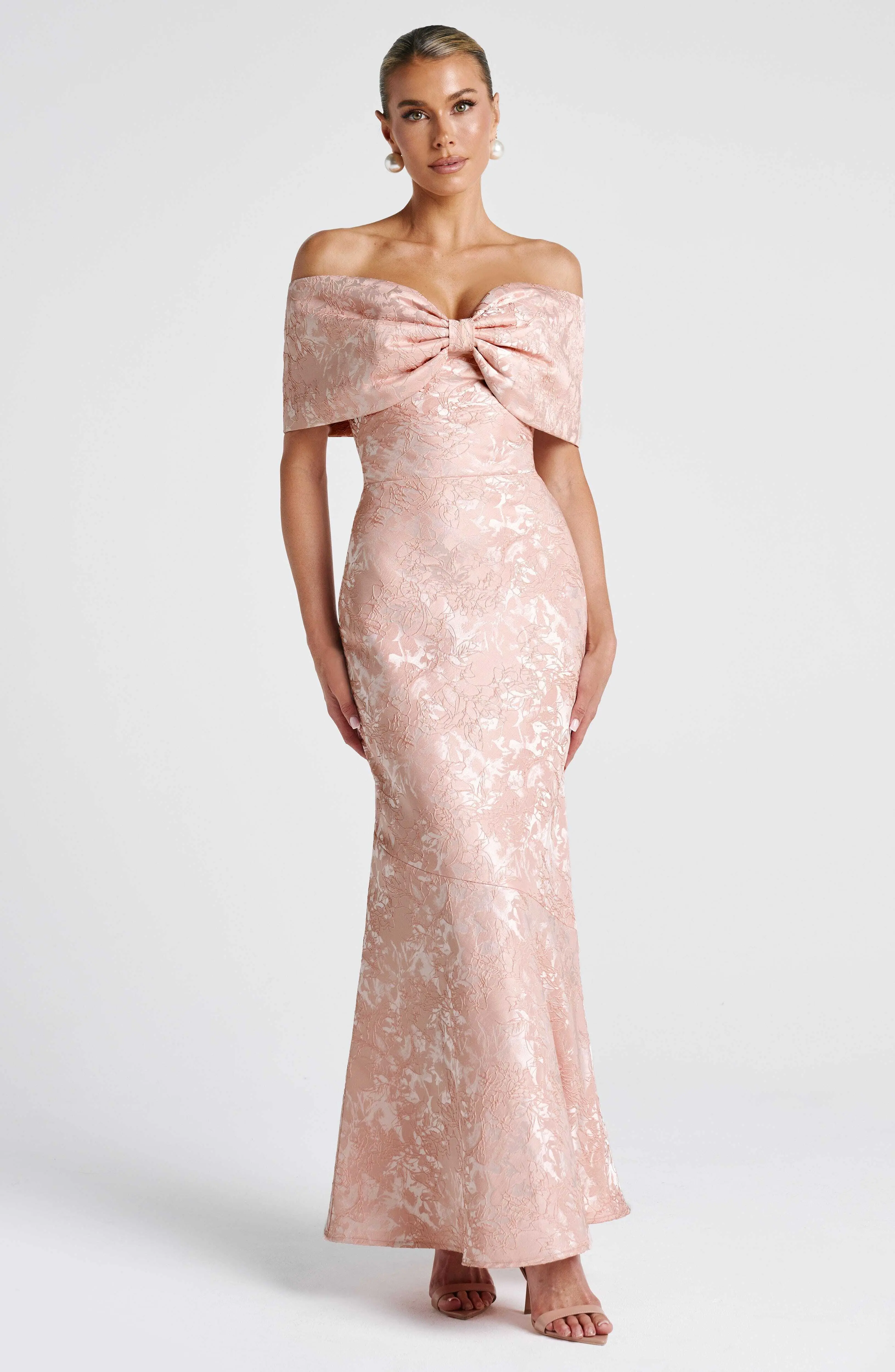 Emberly Maxi Dress - Soft Peach - Image 9