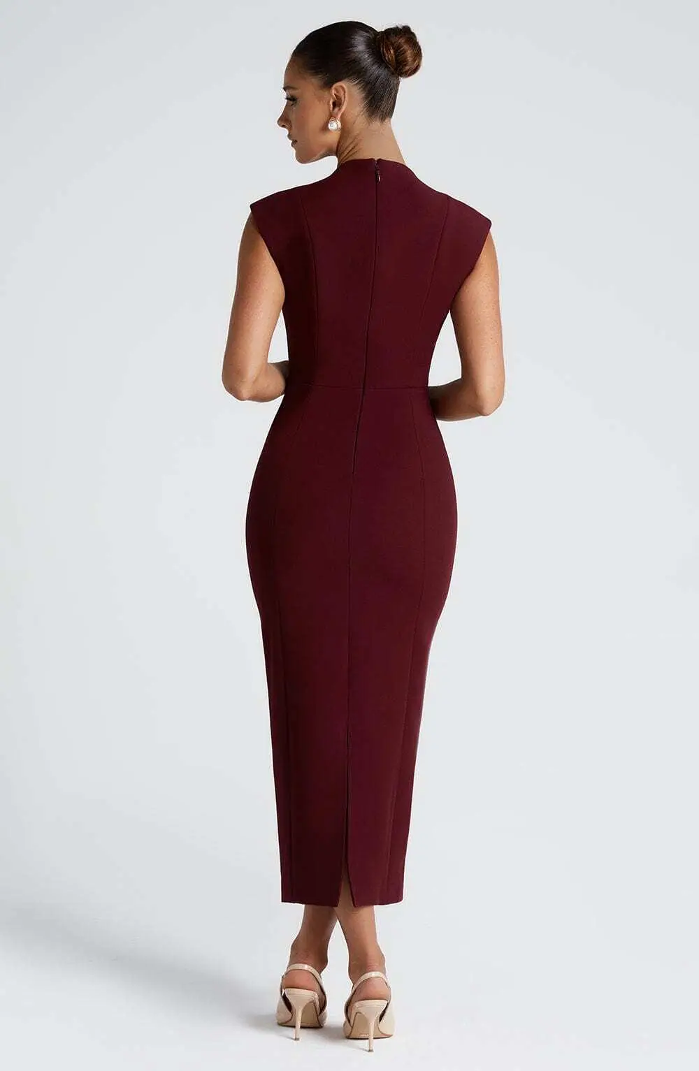 Nellie Midi Dress - Cherry Lacquer - Image 2