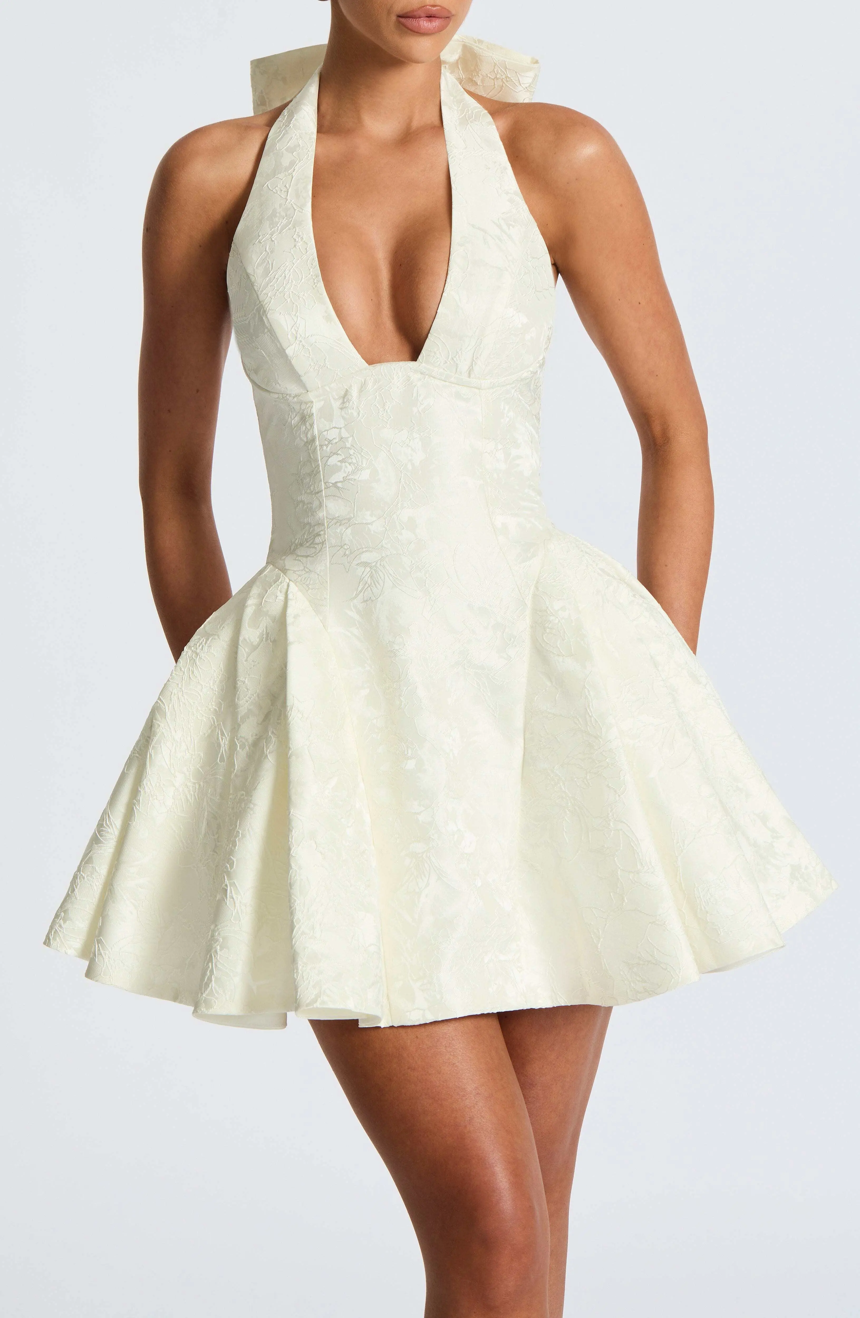 Jocelyn Mini Dress - Ivory - Image 9