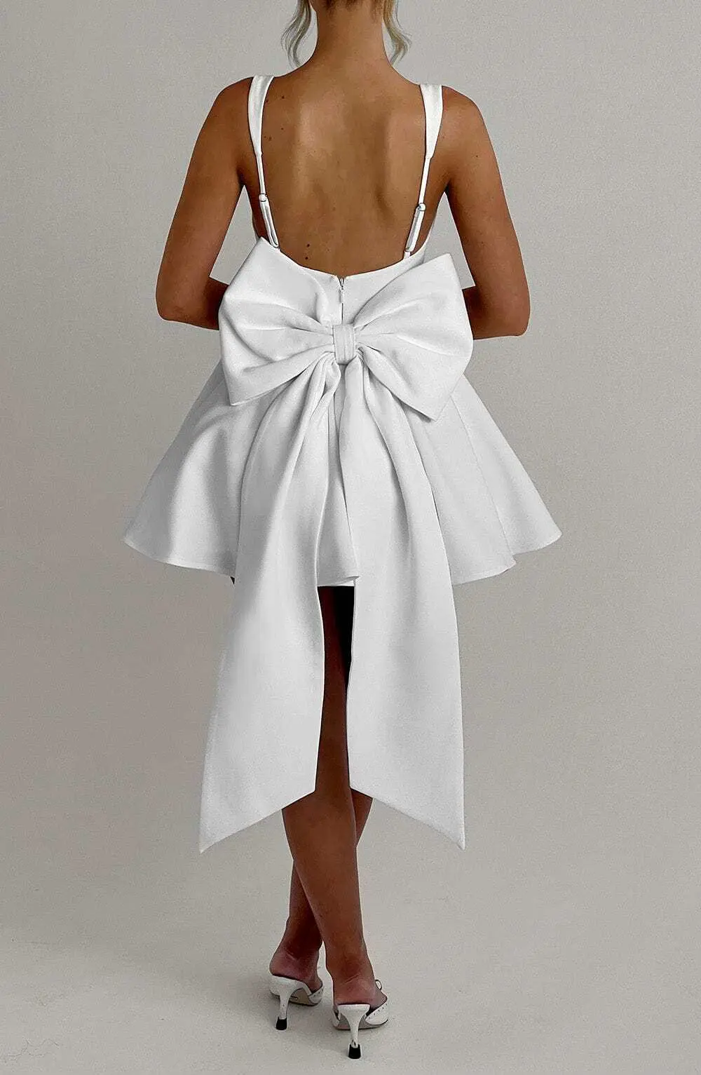 Rue Mini Dress - Ivory - Image 4
