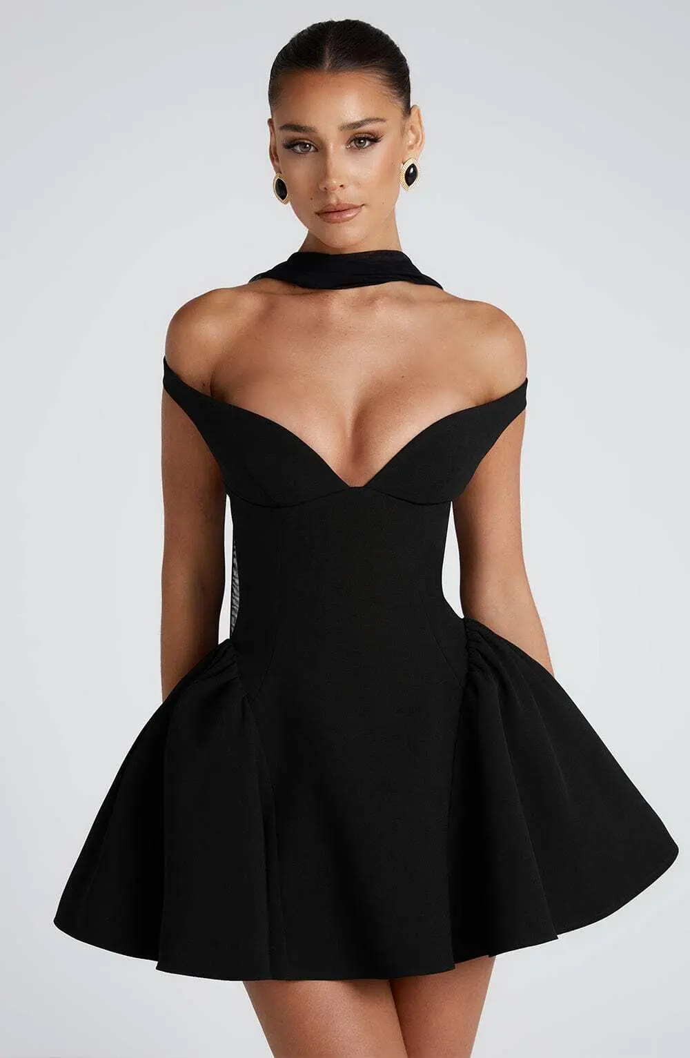 Marla Mini Dress - Black - Image 7