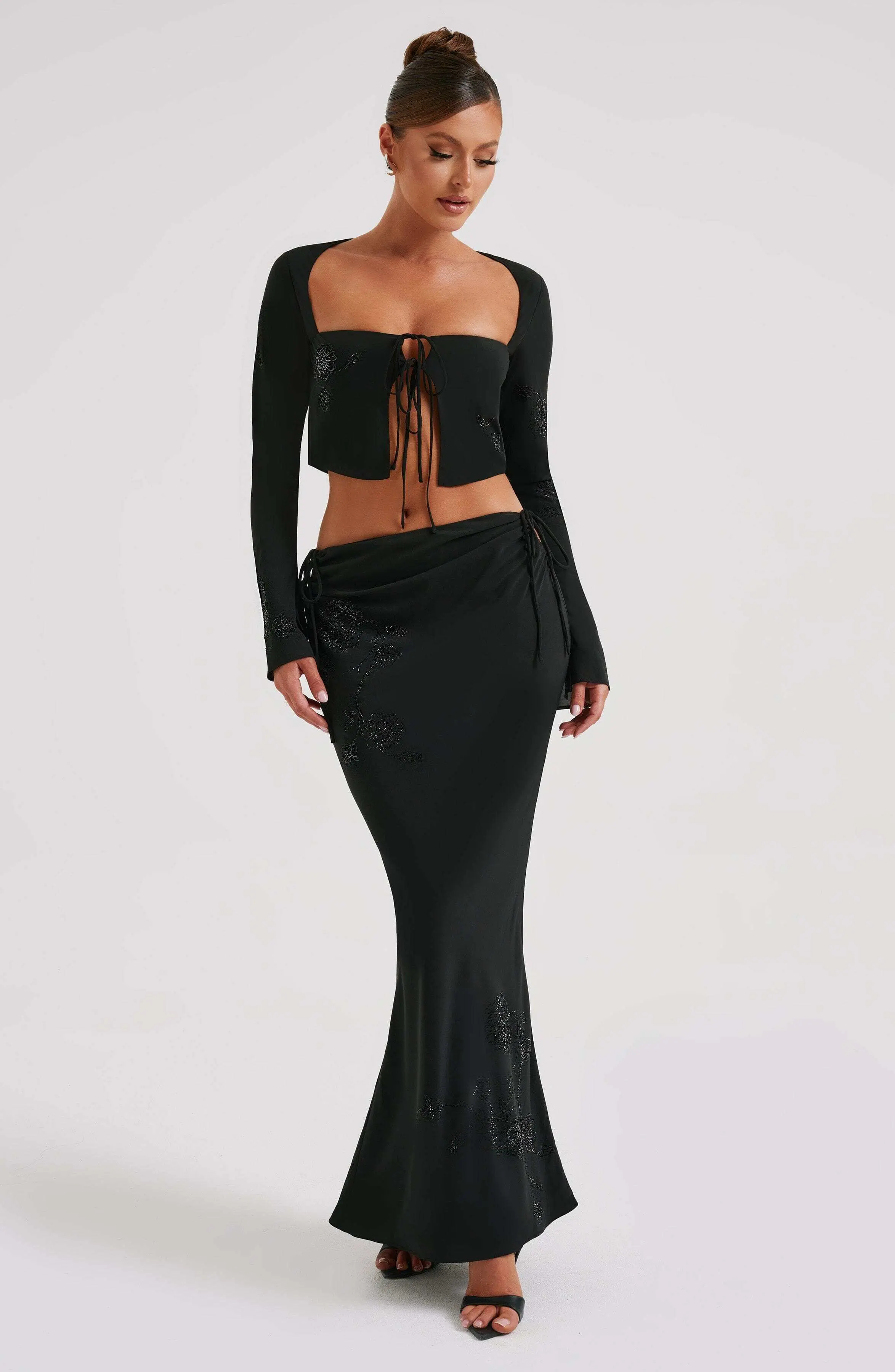 Tana Maxi Skirt - Black - Image 6