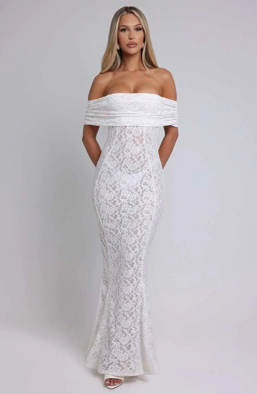 Stephanie Maxi Dress - Ivory - Image 5