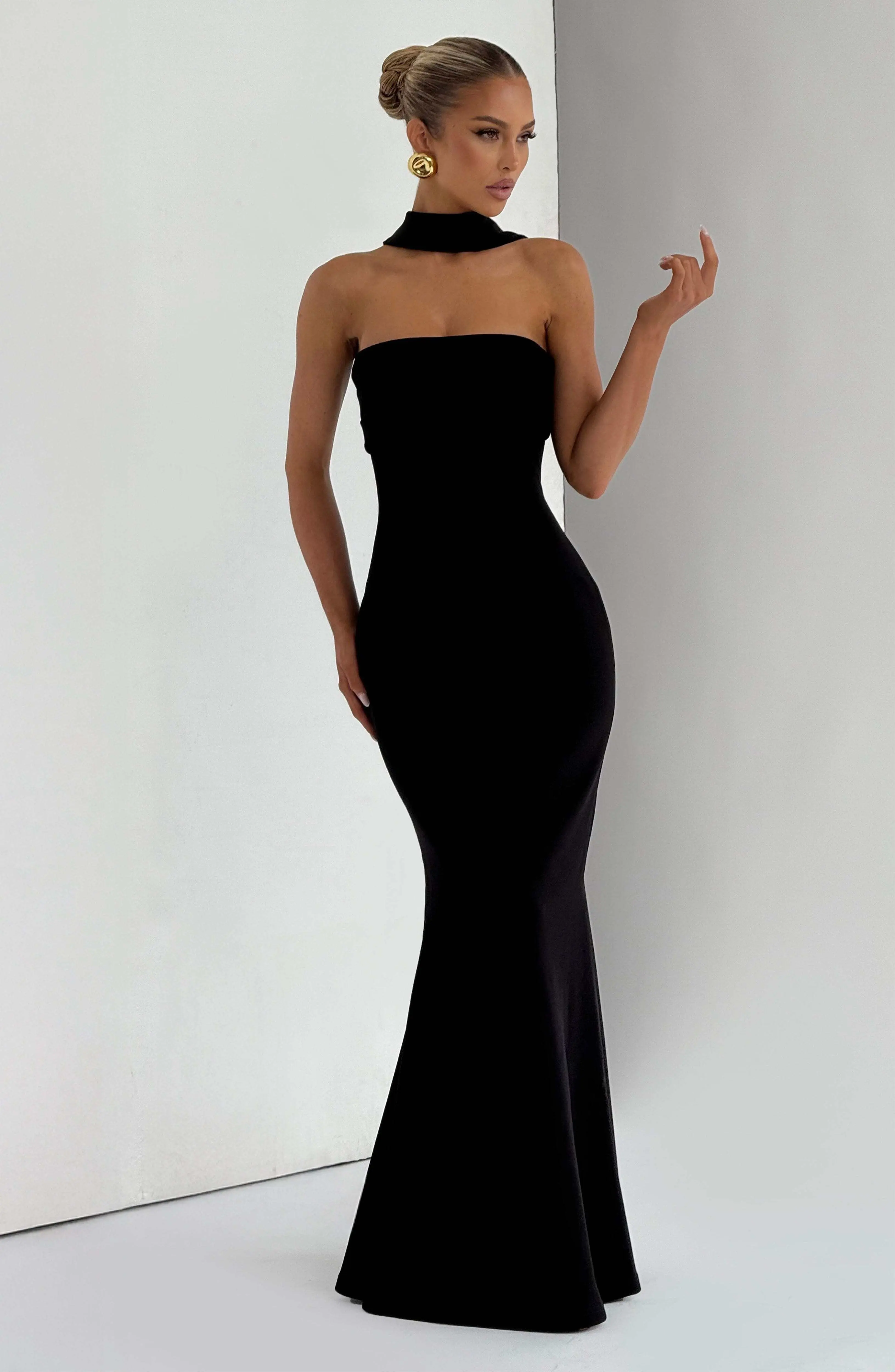 Leura Maxi Dress - Black - Image 8
