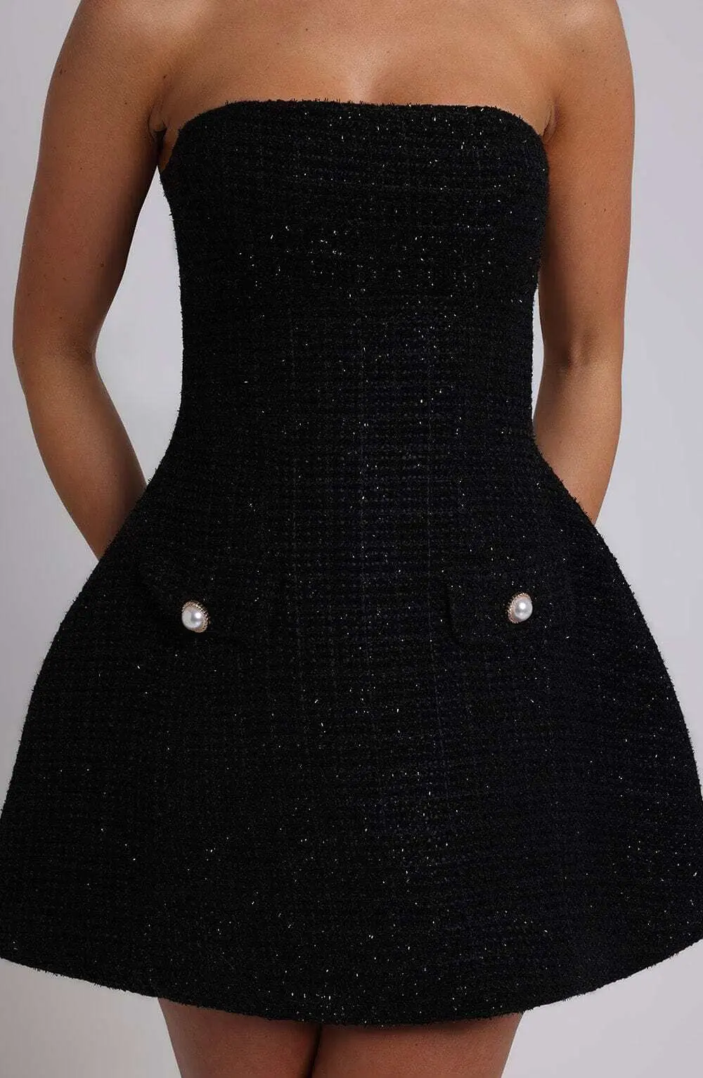 Lottie Mini Dress - Black - Image 4