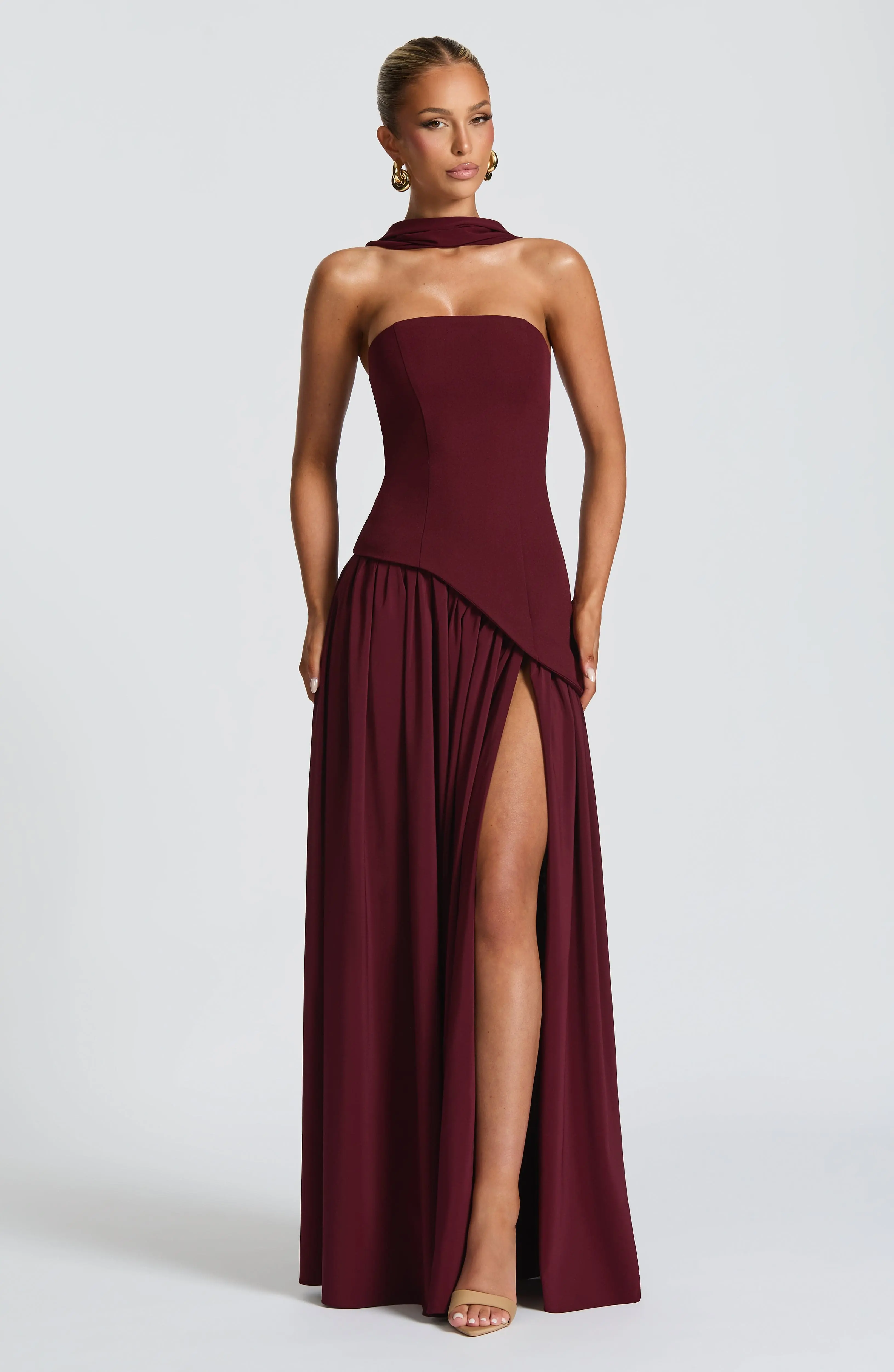 Maliyah Maxi Dress - Cherry Lacquer - Image 5