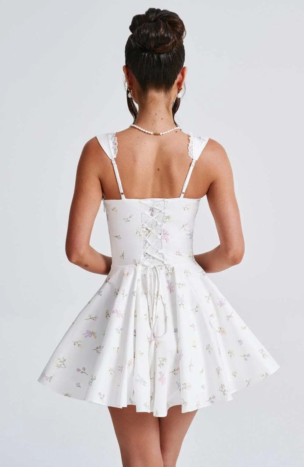Antonella Mini Dress - Multi Floral Print - Image 7