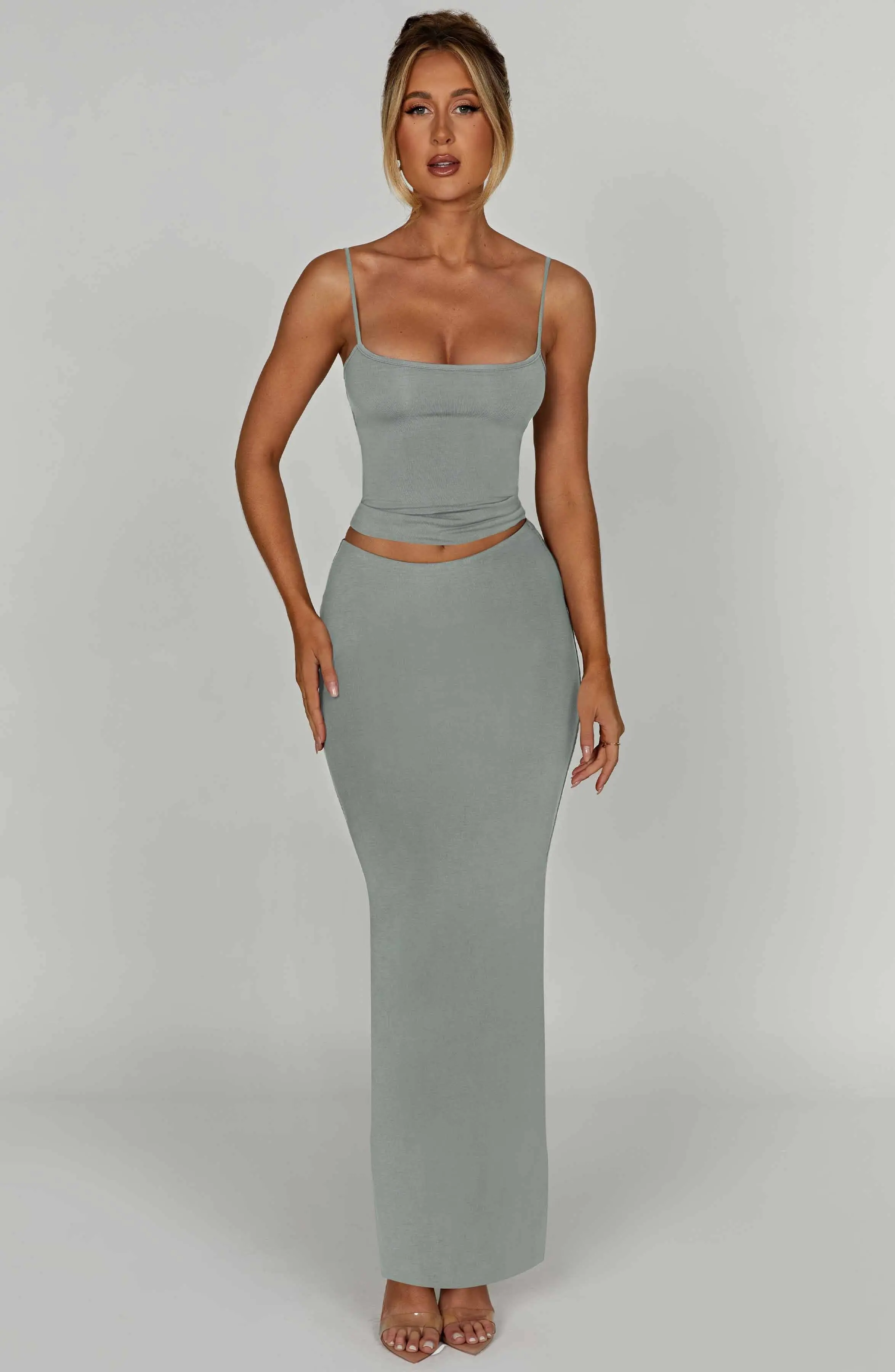 Yazmin Maxi Skirt - Steel - Image 5