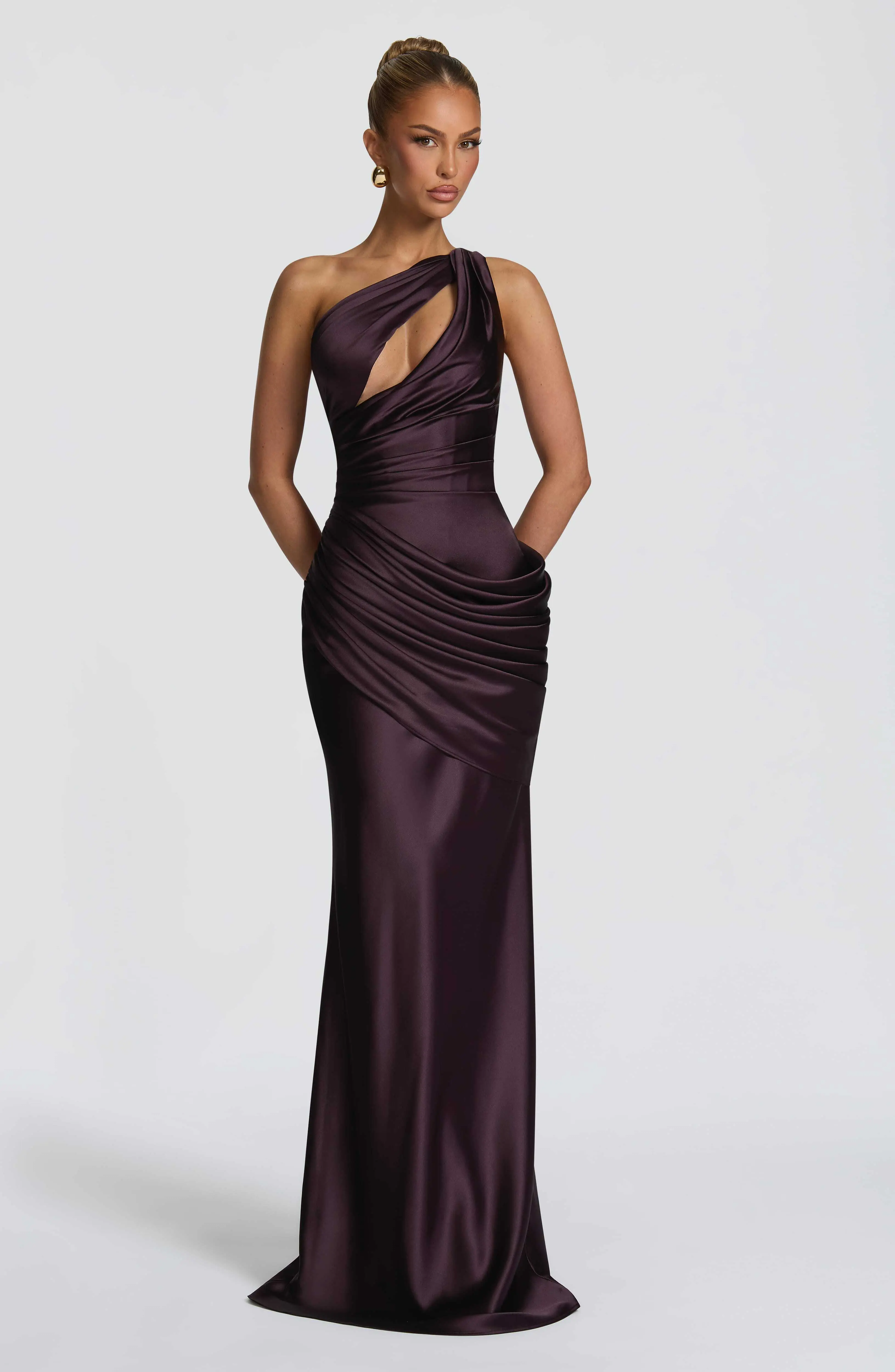 Emina Maxi Dress - Plum - Image 6