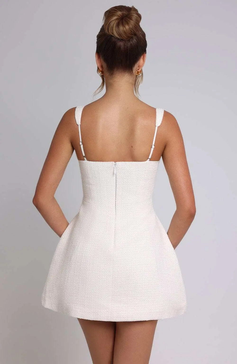 Bessie Mini Dress - Ivory - Image 2