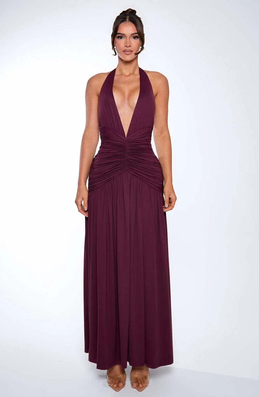 Melania Maxi Dress - Cherry Lacquer - Image 17