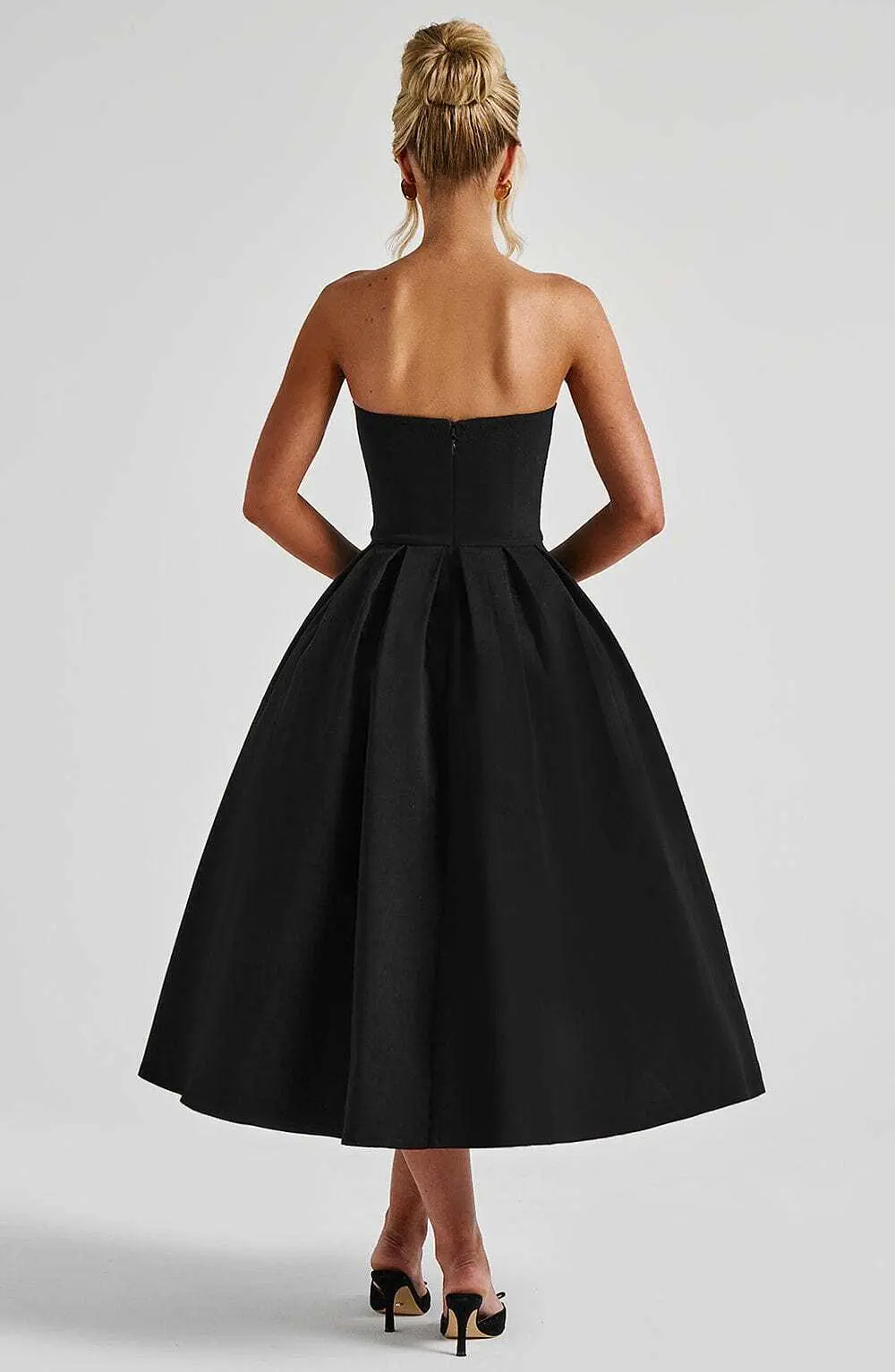 Edith Midi Dress - Black - Image 2