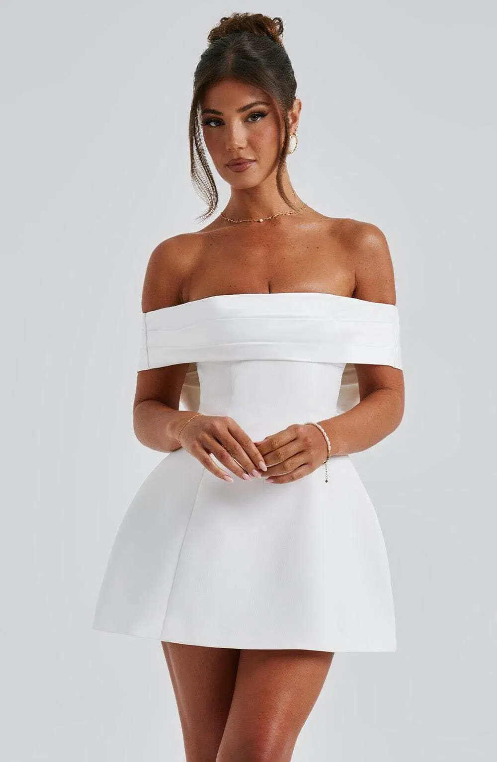Delta Mini Dress - Ivory - Image 10