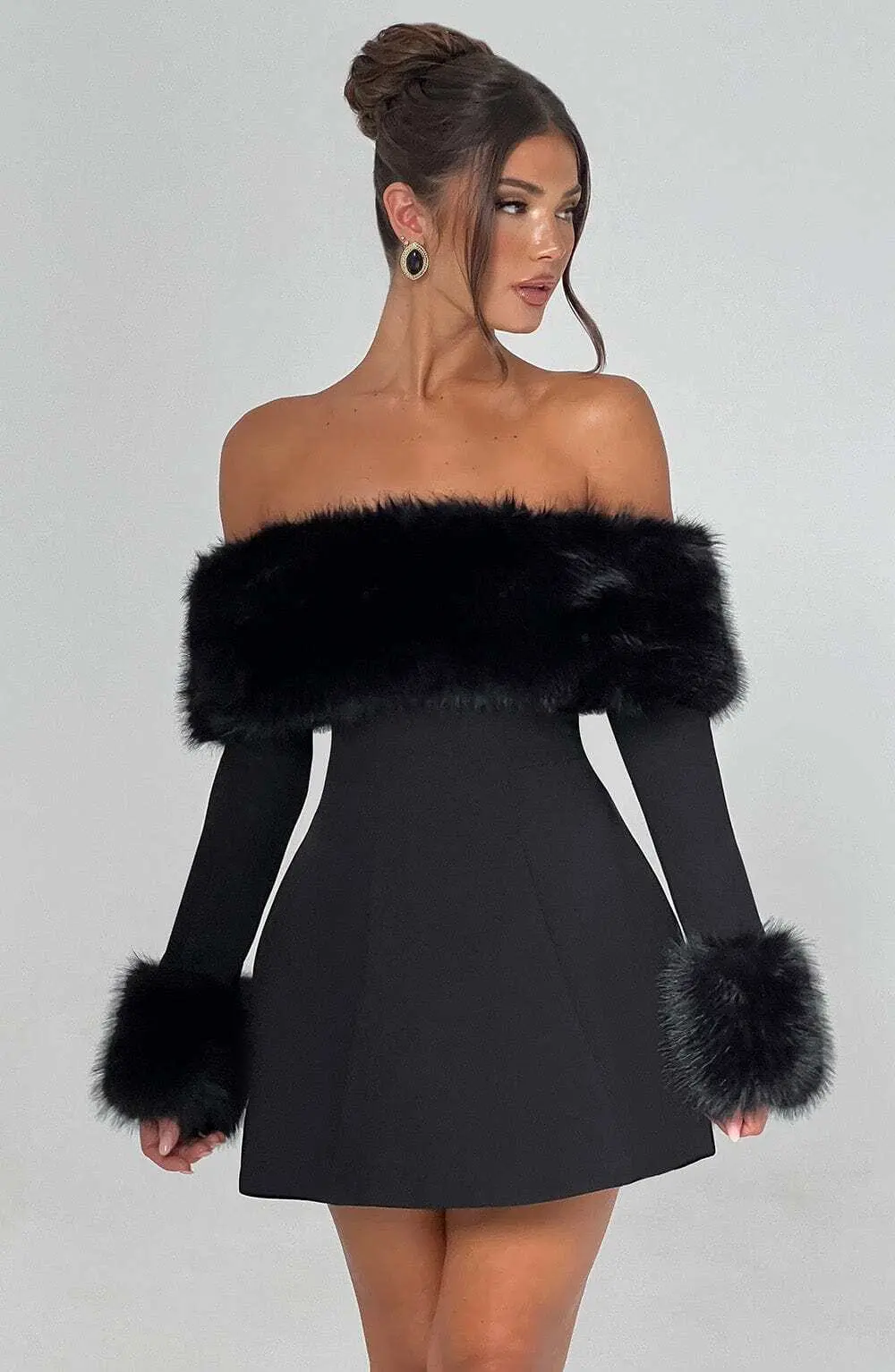 Villanelle Mini Dress - Black - Image 10