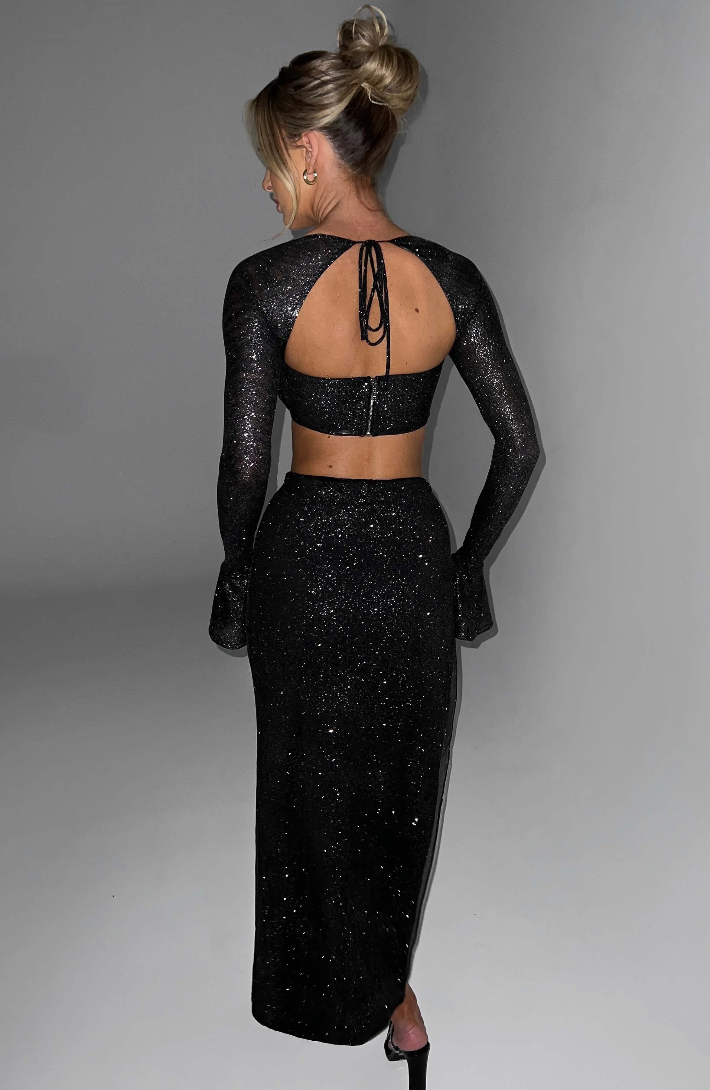 Priscilla Top - Black Sparkle - Image 2