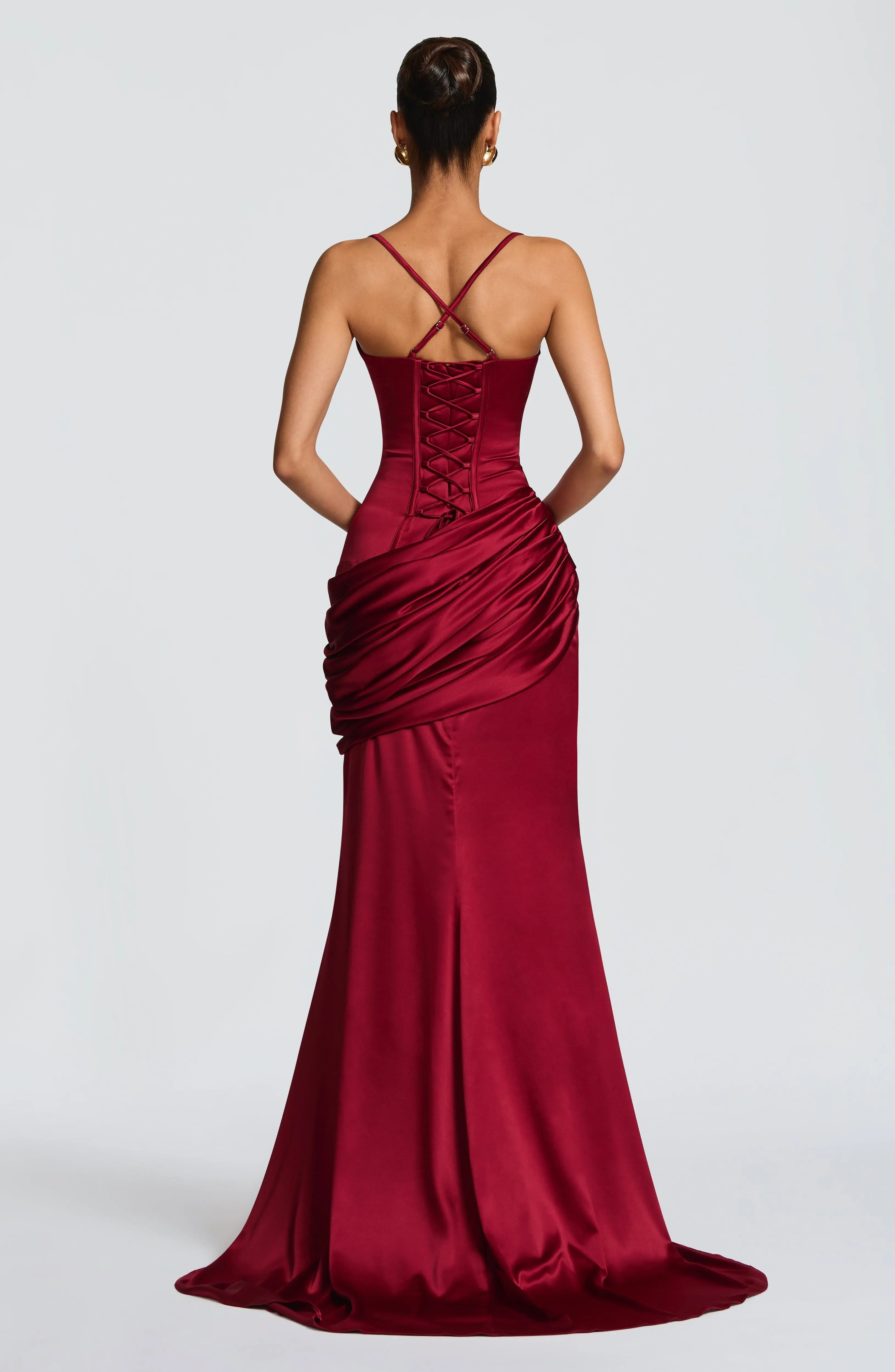 Connie Gown - Burgundy - Image 3