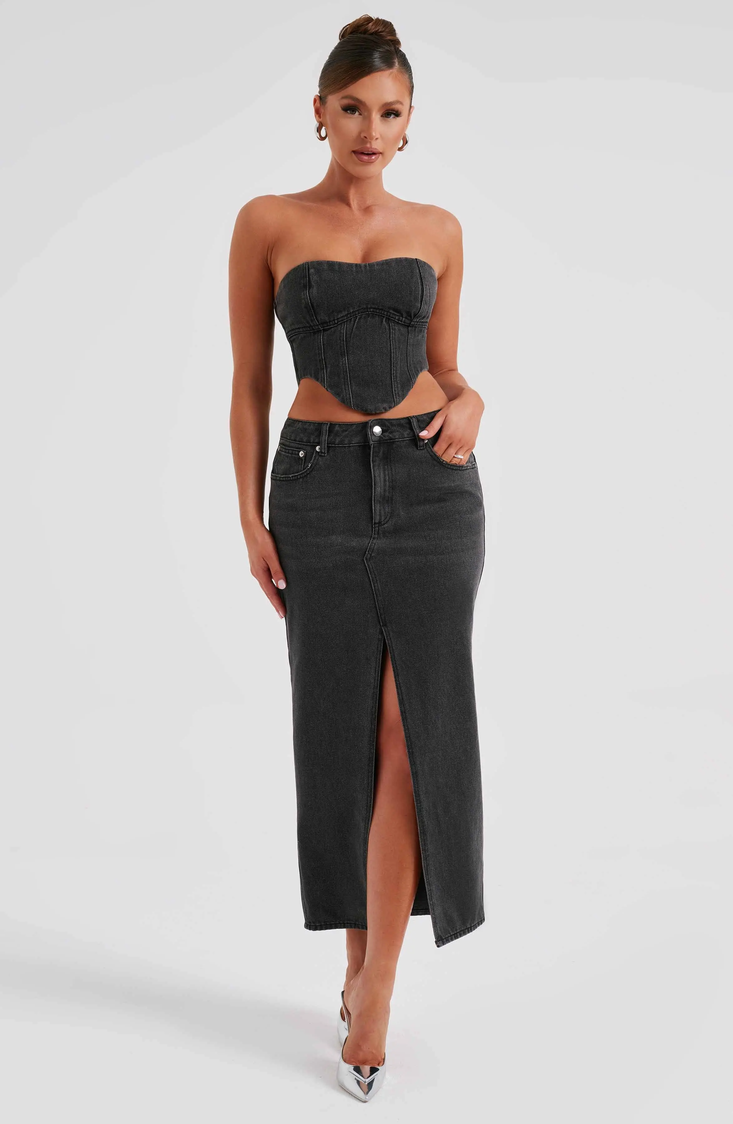 Flor Maxi Skirt - Black - Image 6