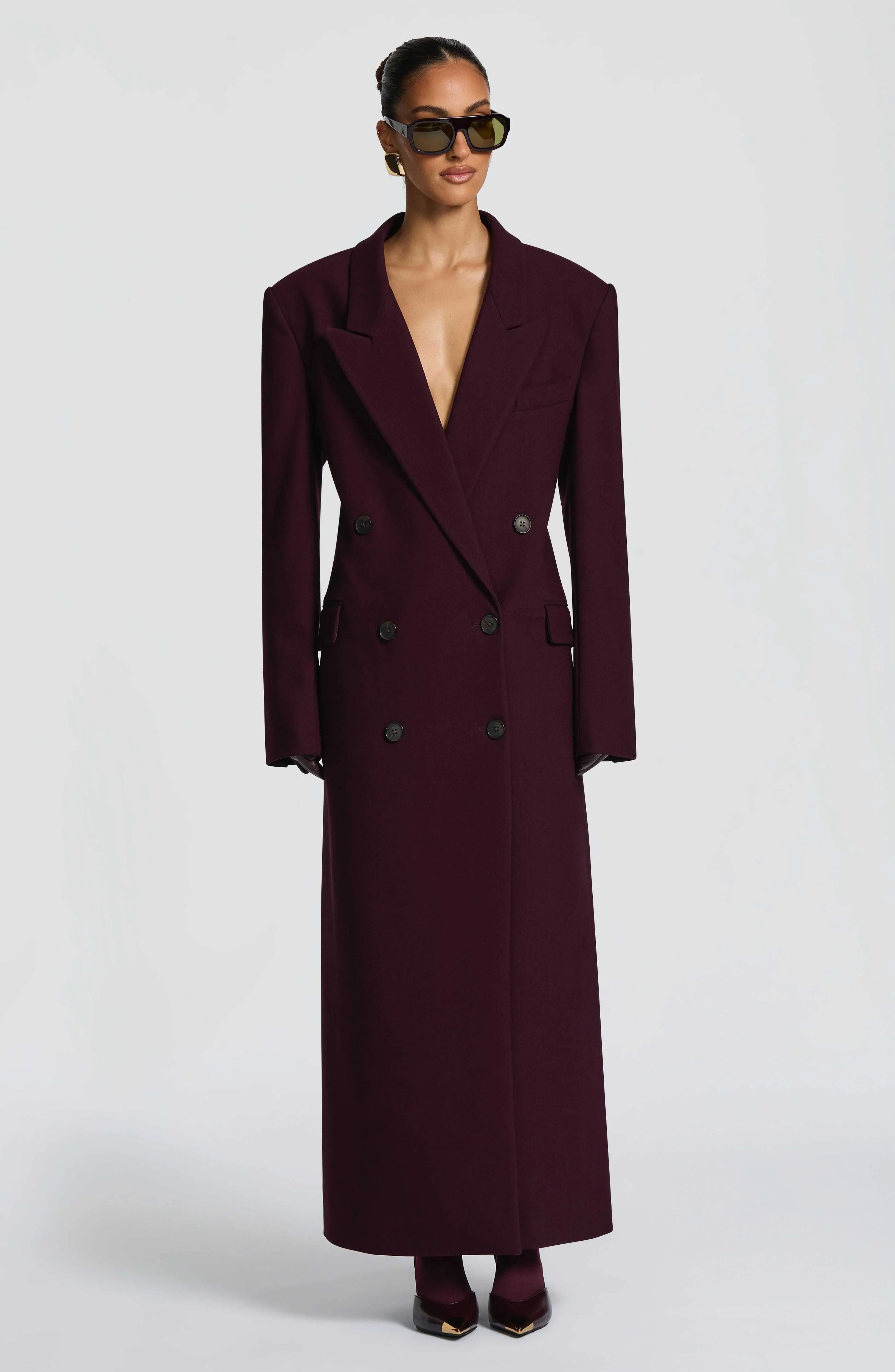 Michelle Coat - Plum - Image 4