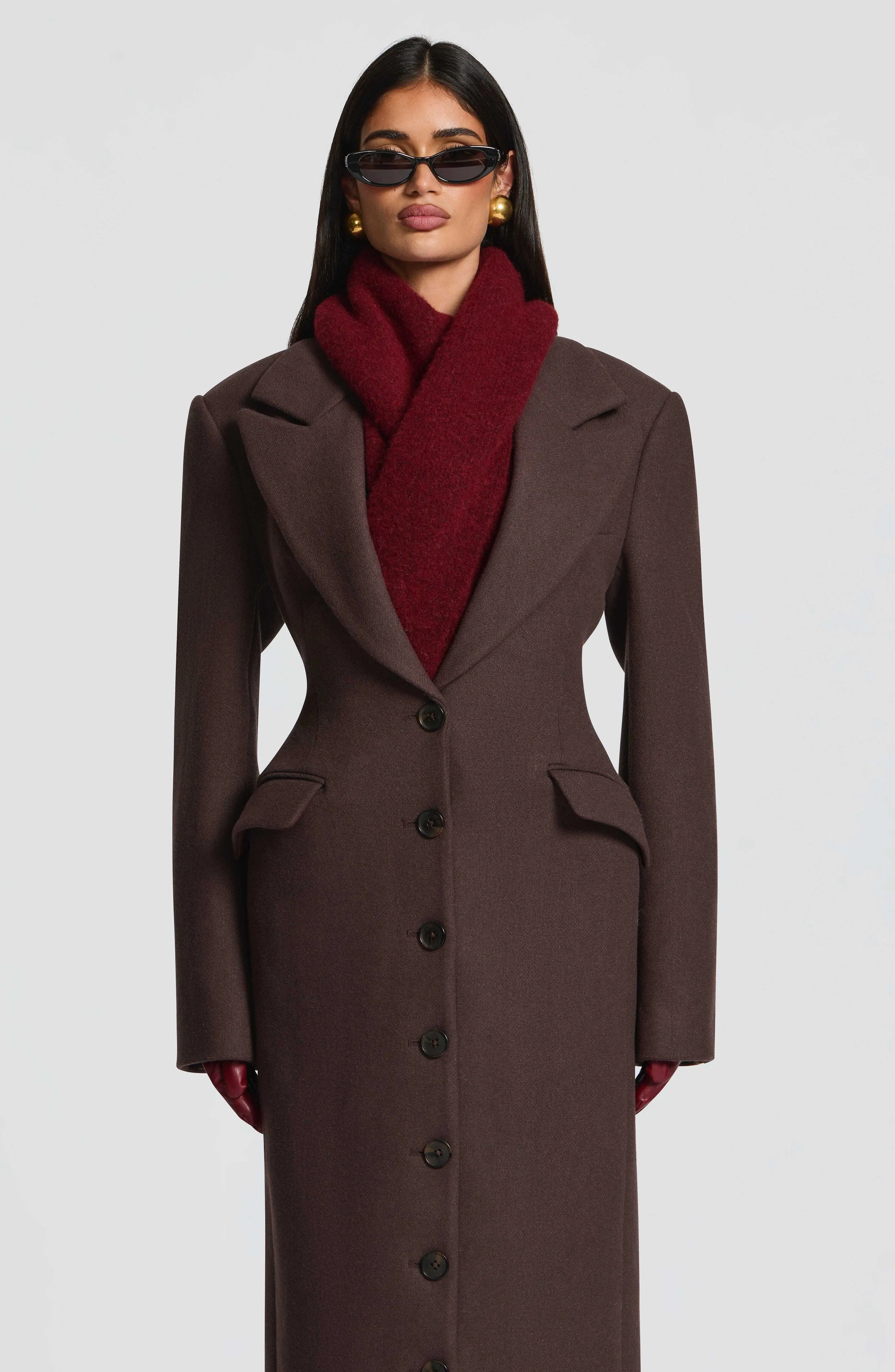 Jeanie Scarf - Burgundy - Image 2