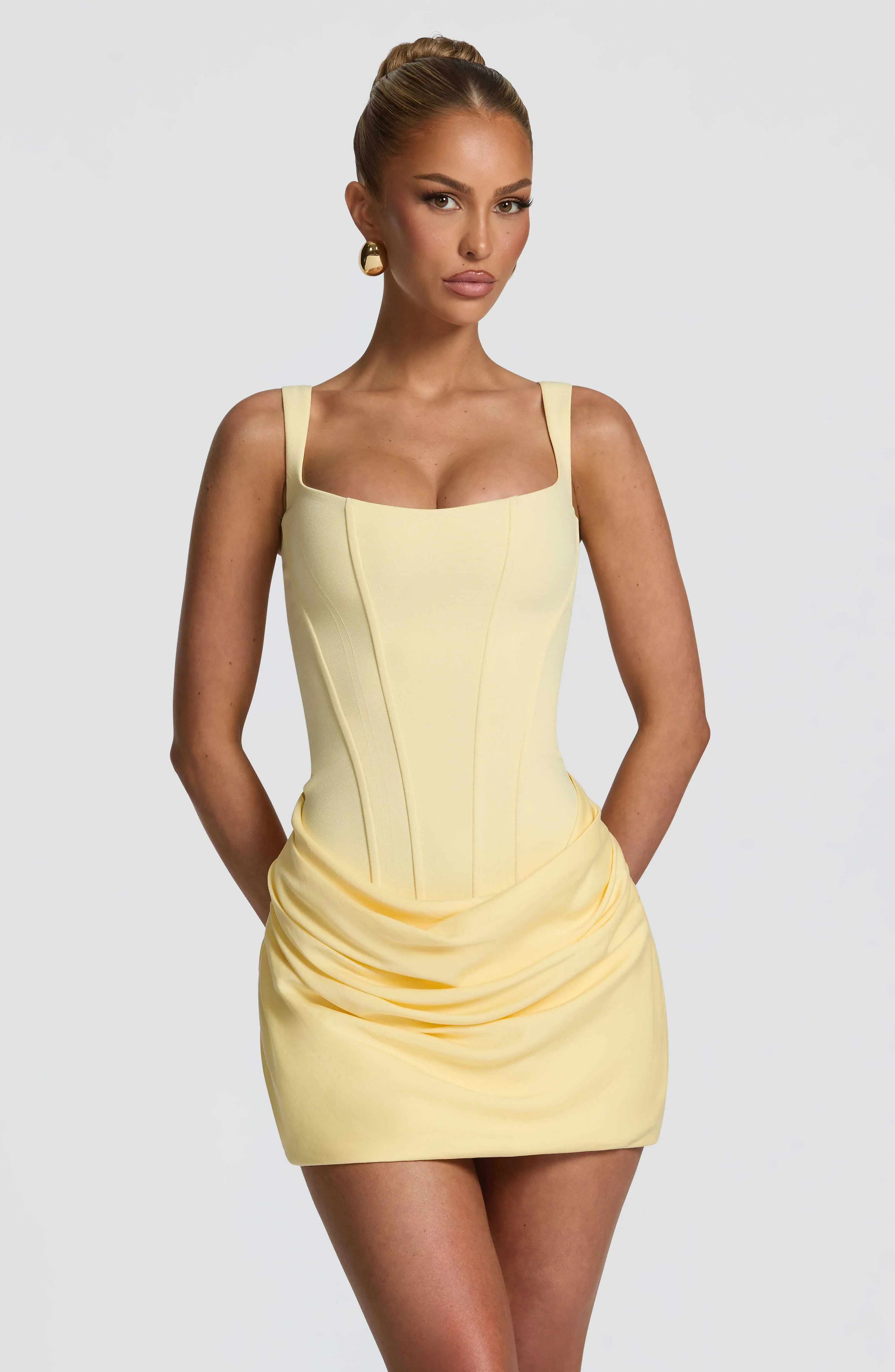 Cornelia Mini Dress - Lemon