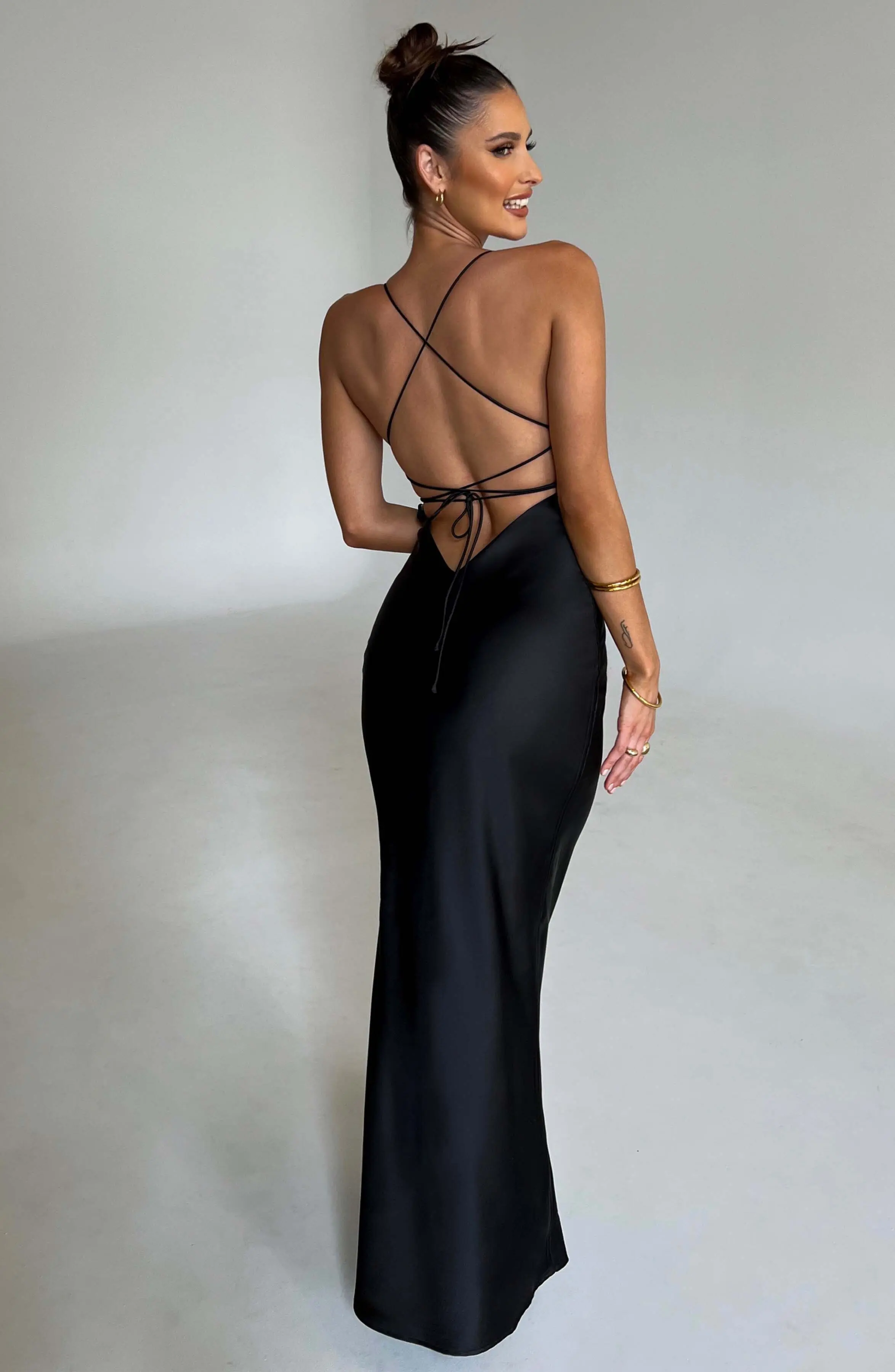 Malika Maxi Dress - Black - Image 2