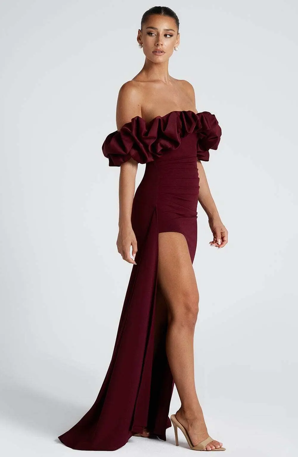 Elsie Maxi Dress - Cherry Lacquer - Image 8