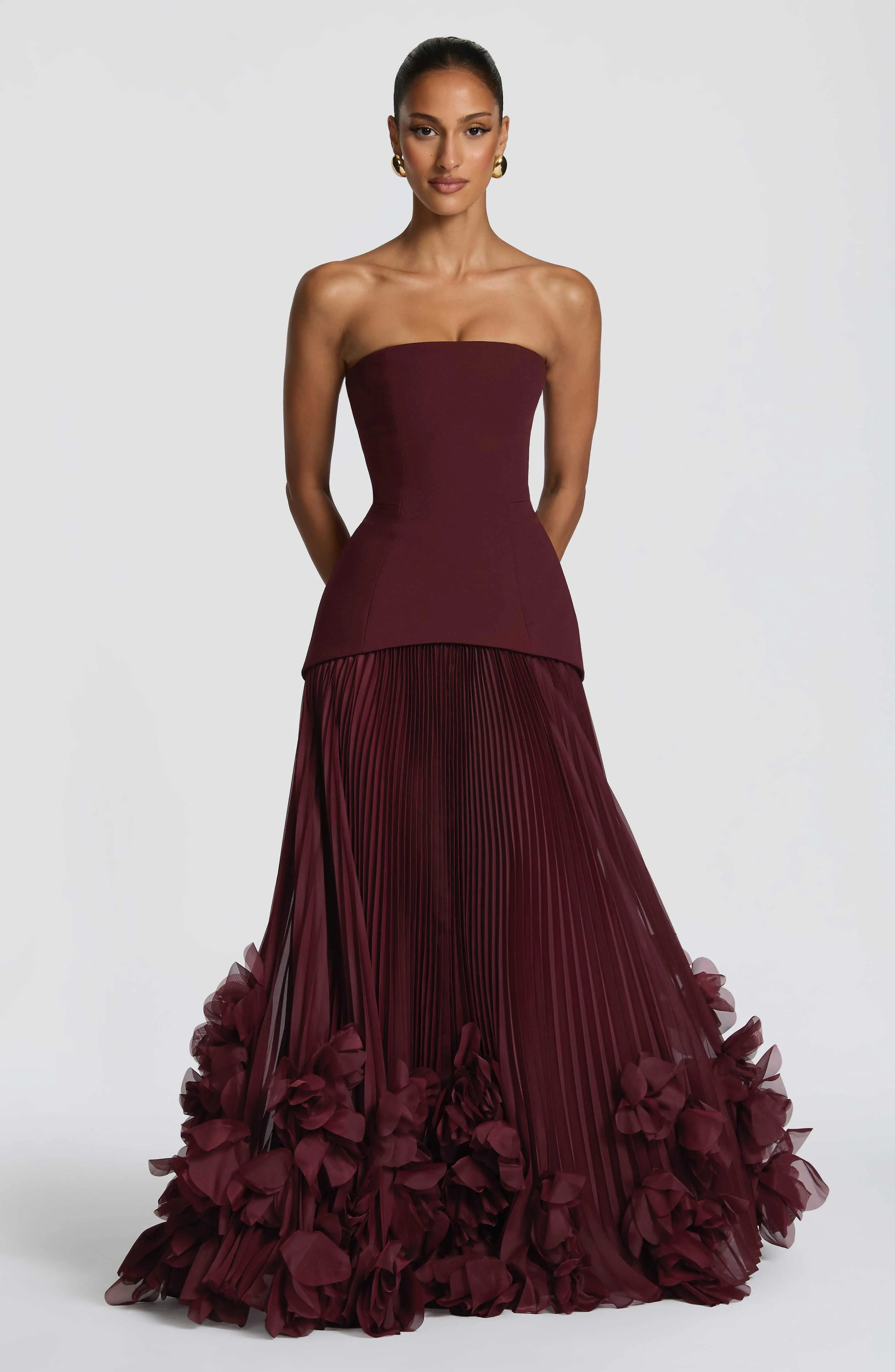 Seraphina Gown - Cherry Lacquer
