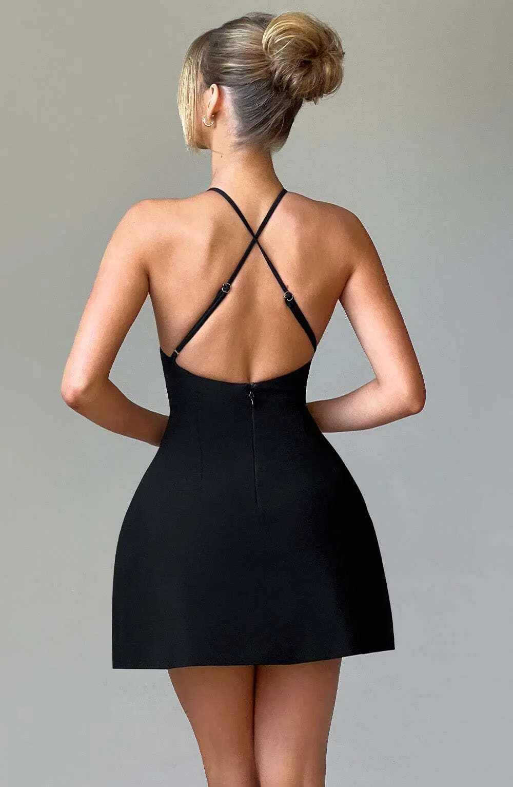 Jayne Mini Dress - Black - Image 5