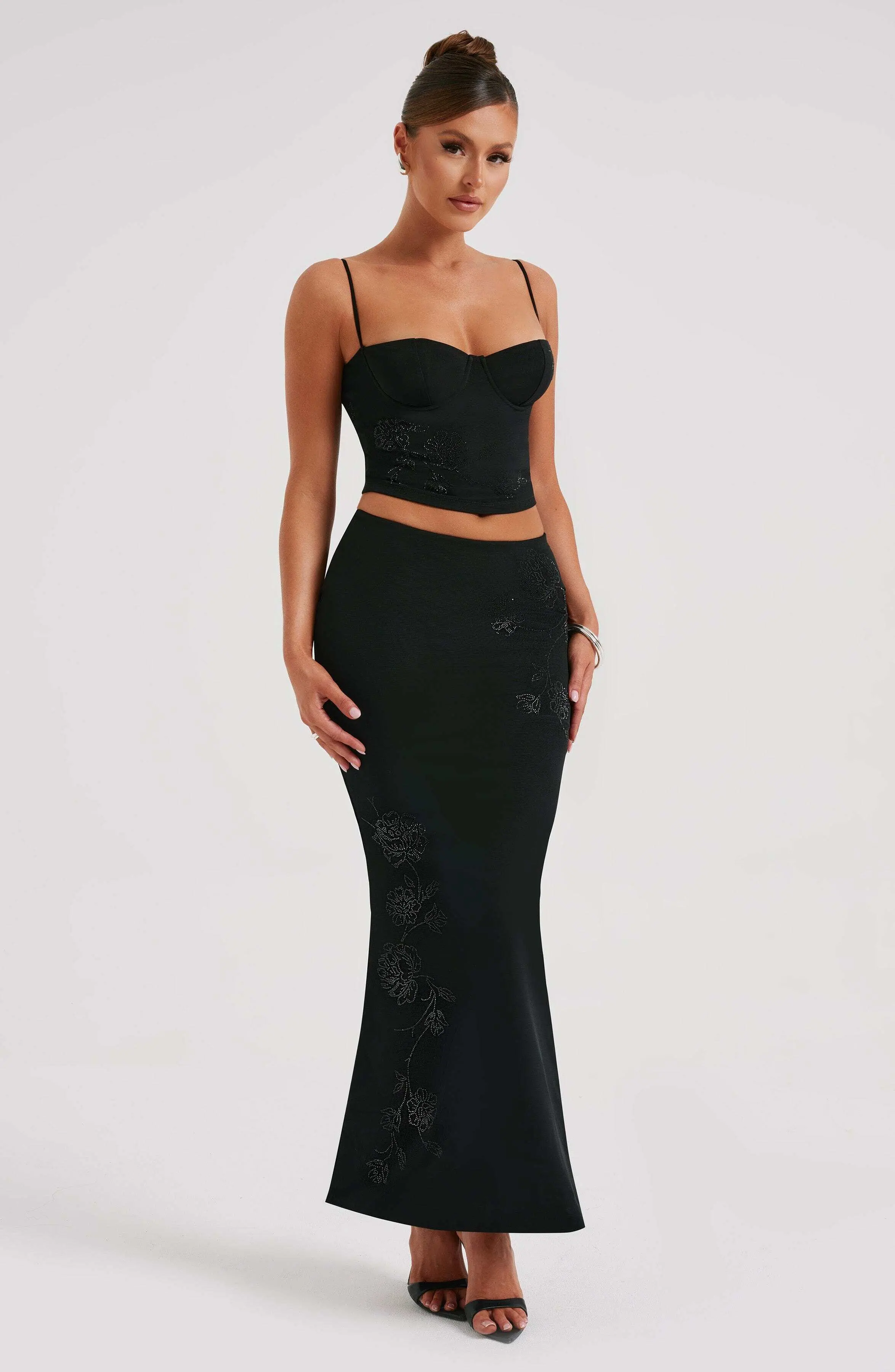 Izi Maxi Skirt - Black - Image 4