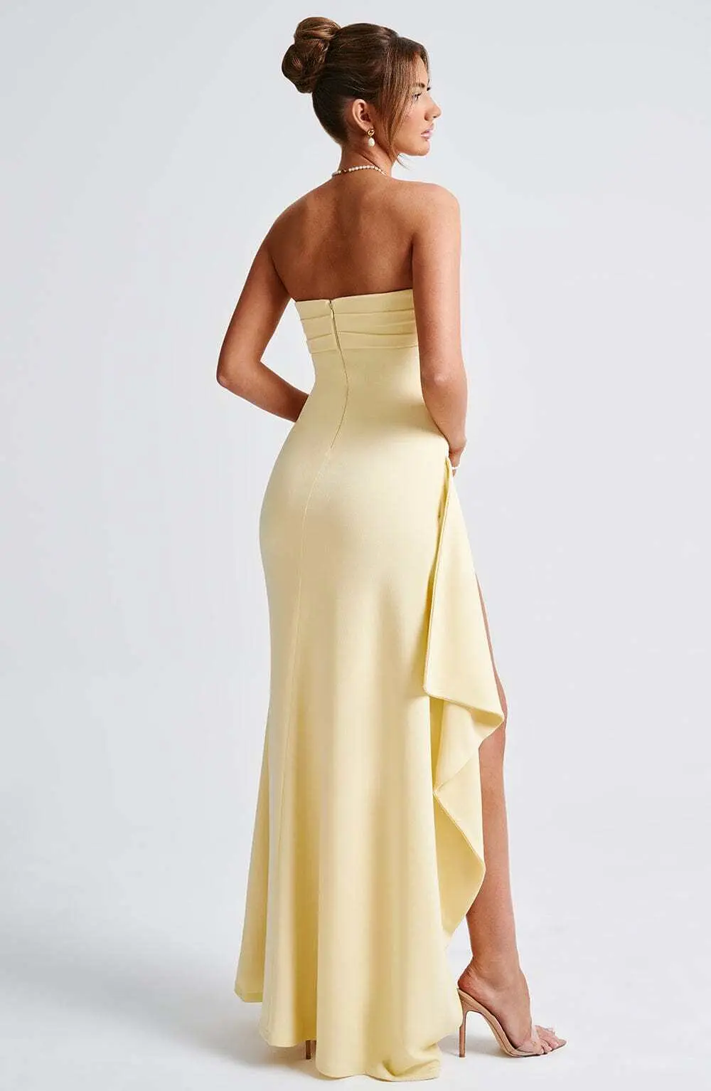 Zafira Maxi Dress - Lemon - Image 2